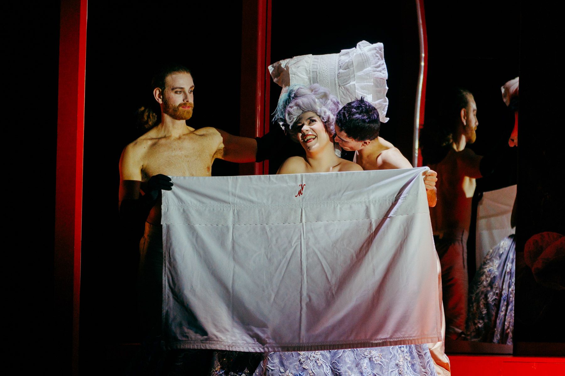 Un momento de 'I Tre Gobbi' en el Villamarta.