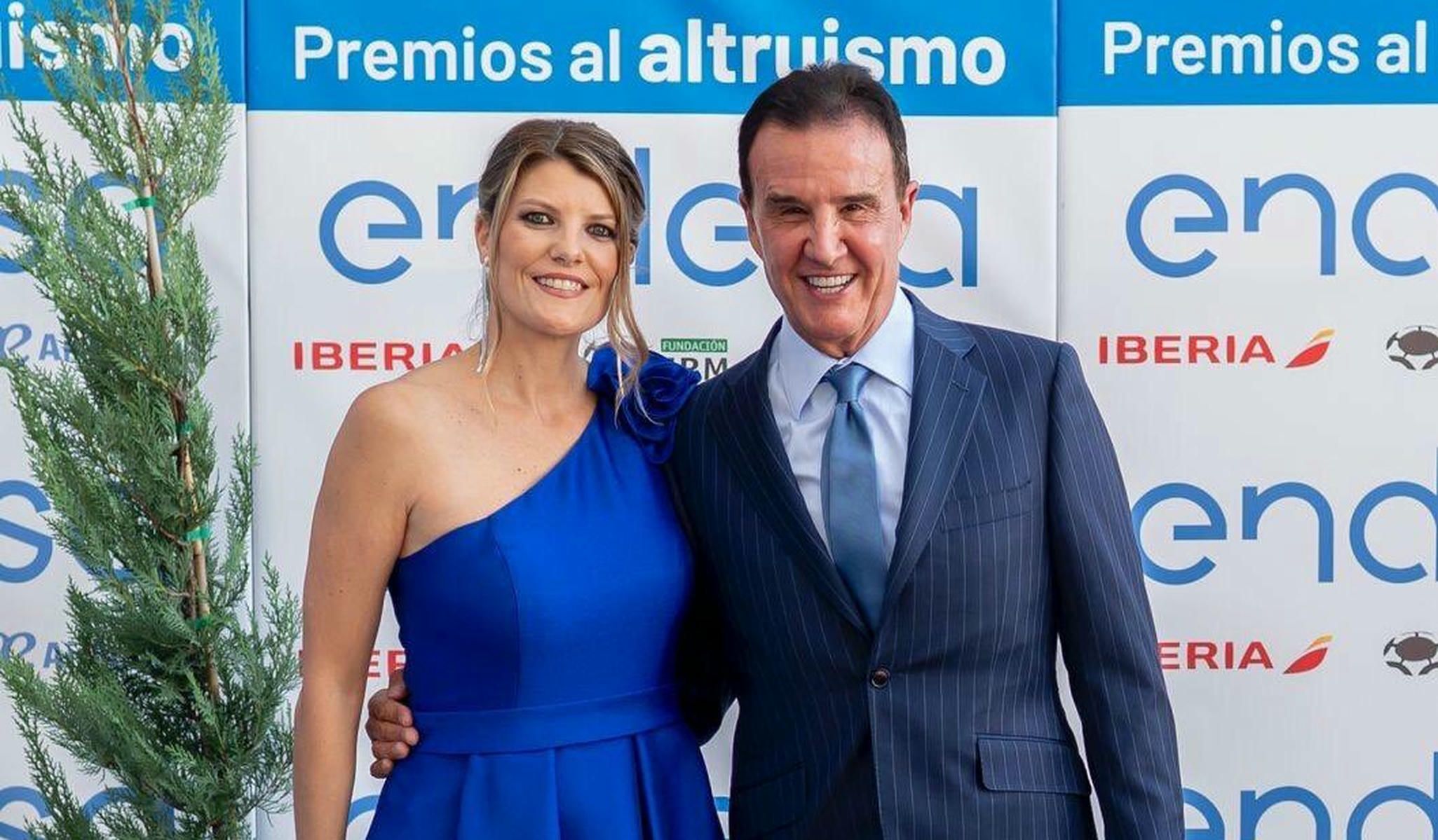 De La Morena junto a su esposa, Laura Vázquez
