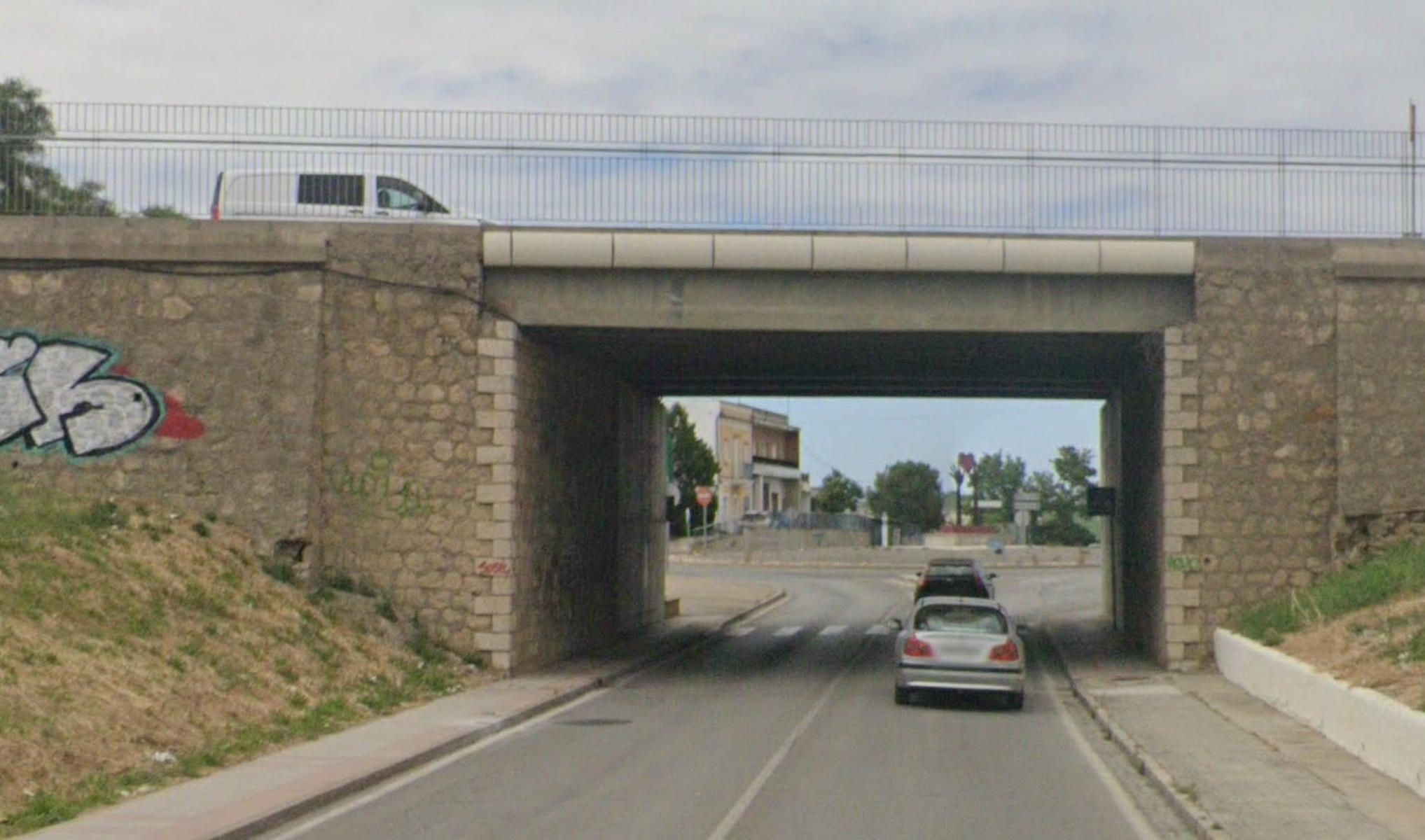 El túnel bajo la circunvalación junto al hospital de Jerez, en una imagen de archivo