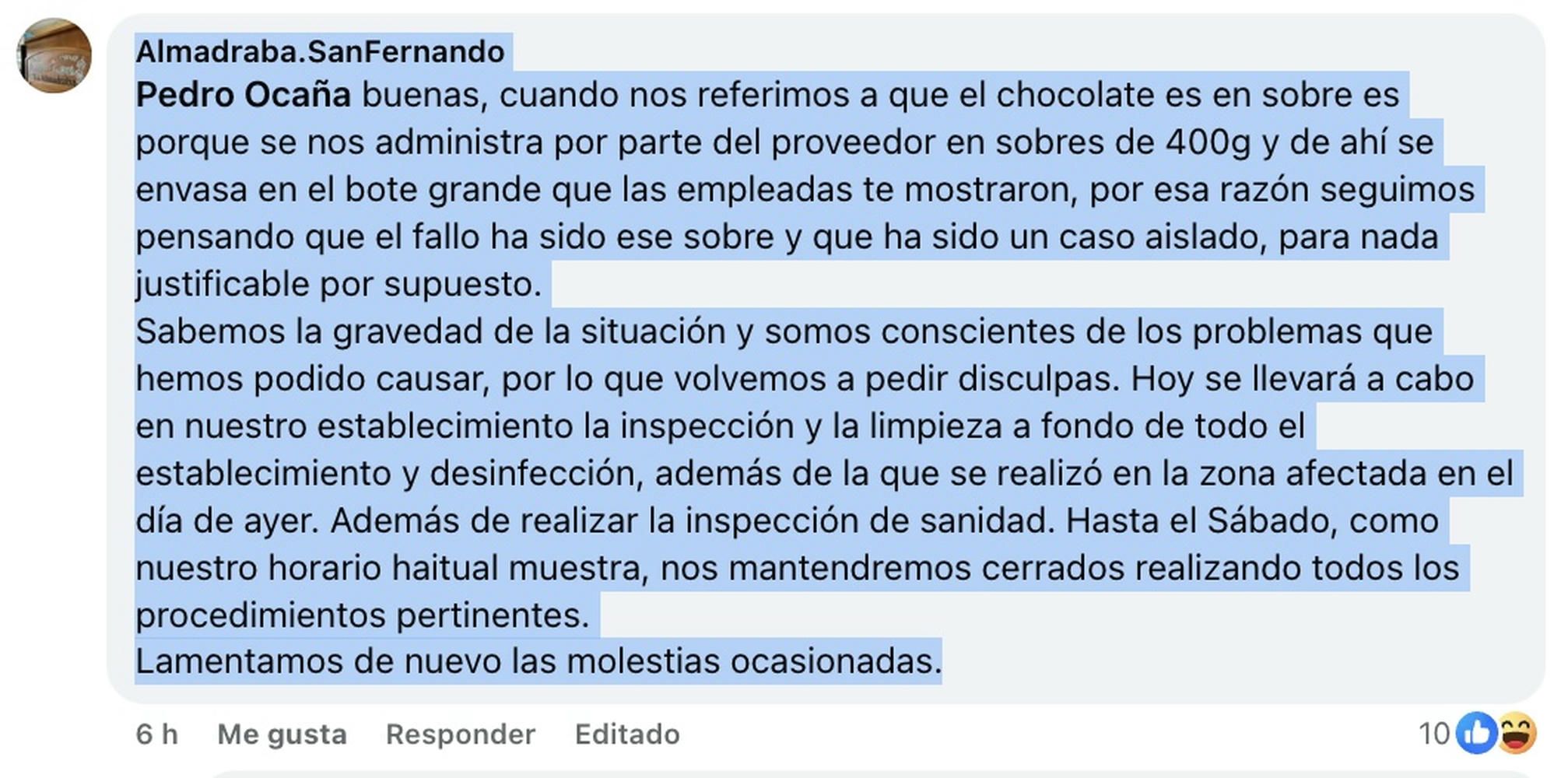 Versión bar cucarachas San Fernando.