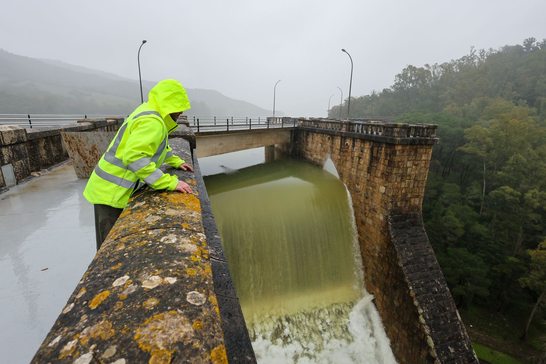 Imagen del embalse de los Hurones durante estos días.