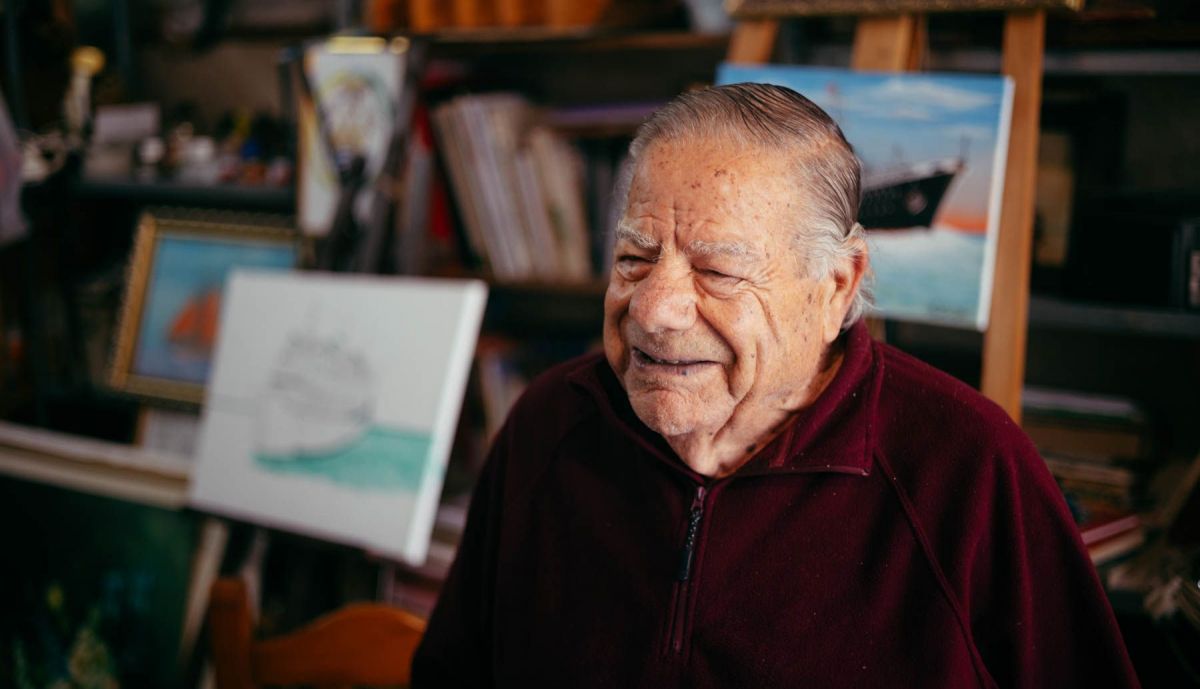 Otra imagen del pintor portuense, que ha fallecido a los 87 años de edad.