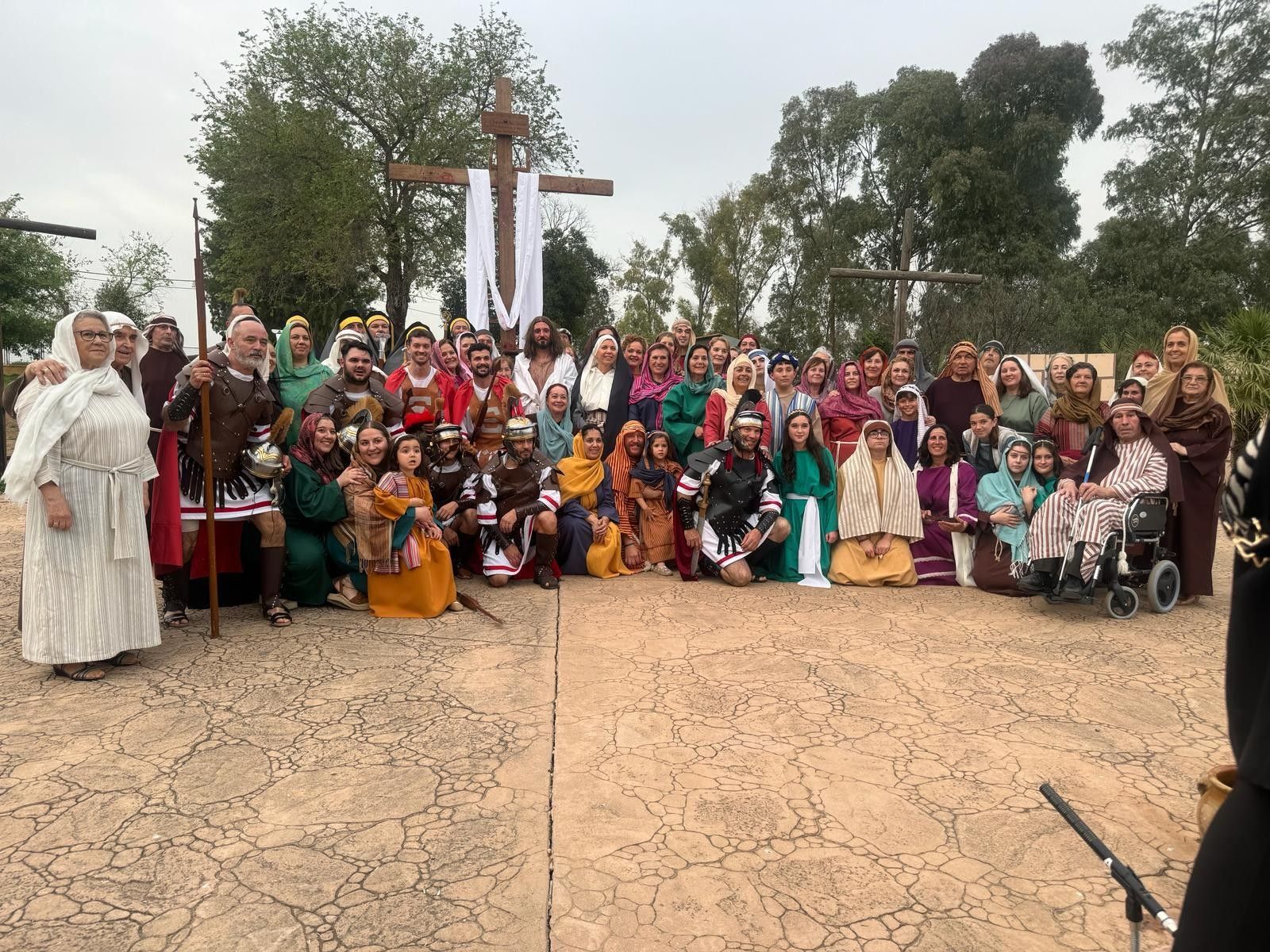 Representación de La Pasión.