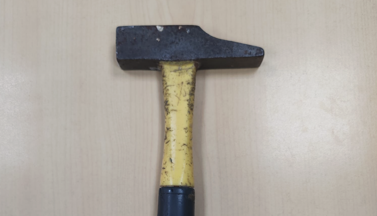 Martillo intervenido.