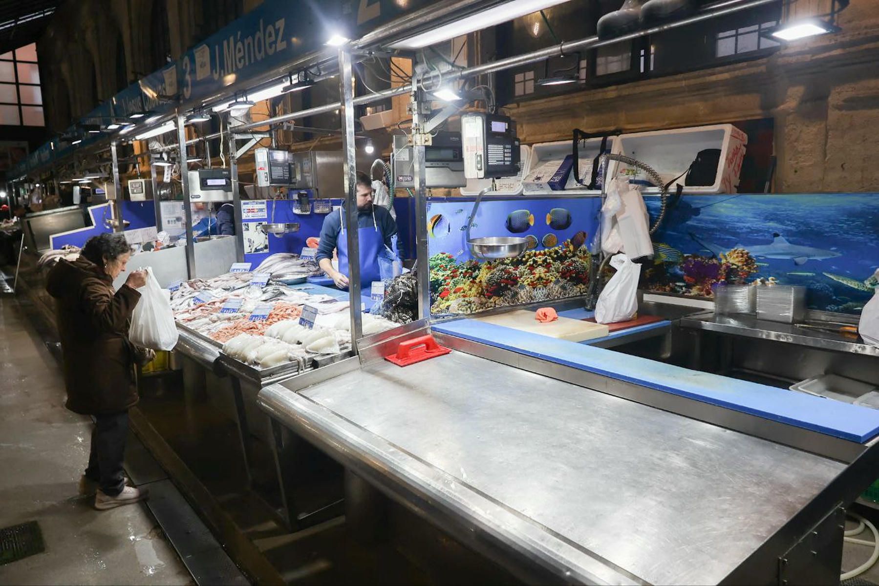 Puestos cerrados en Jerez.