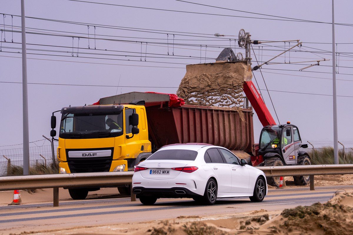 dunas autovía arena Cádiz.