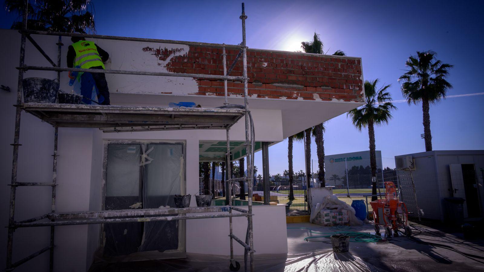 Obras recientes en el barrio de Puntales.