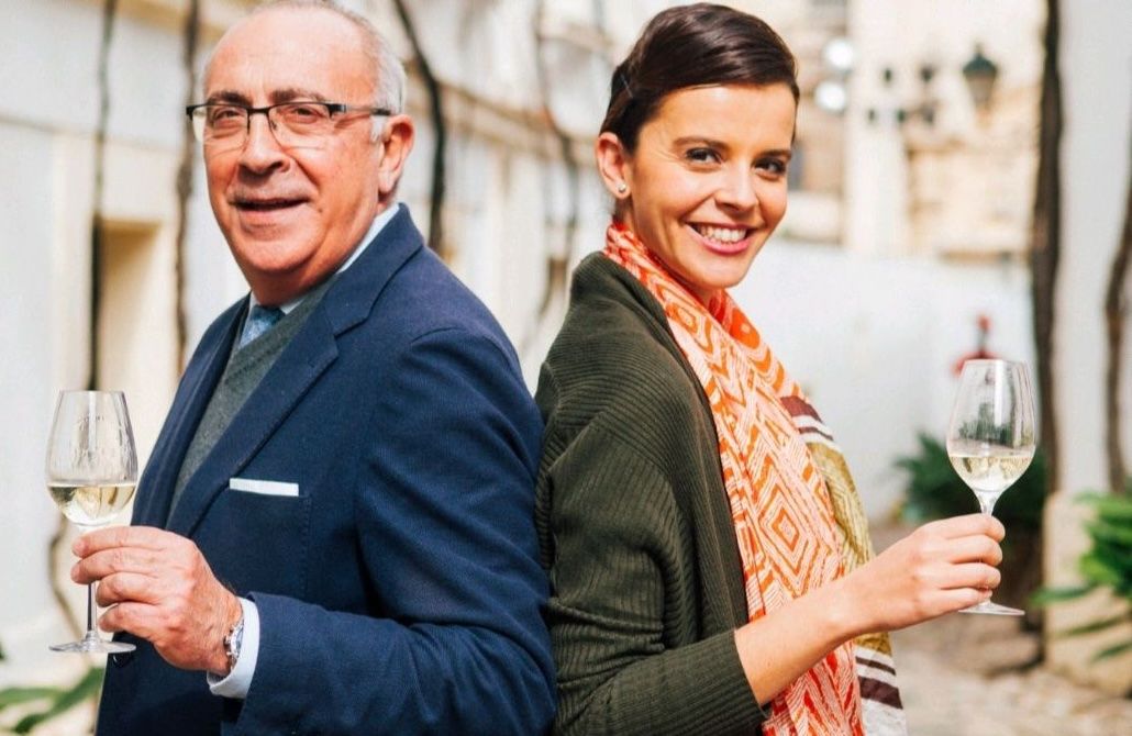 Antonio y Silvia Flores, en González Byass.