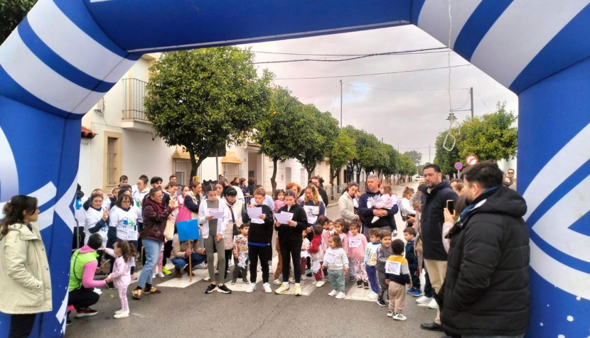 Un momento de la carrera solidaria.