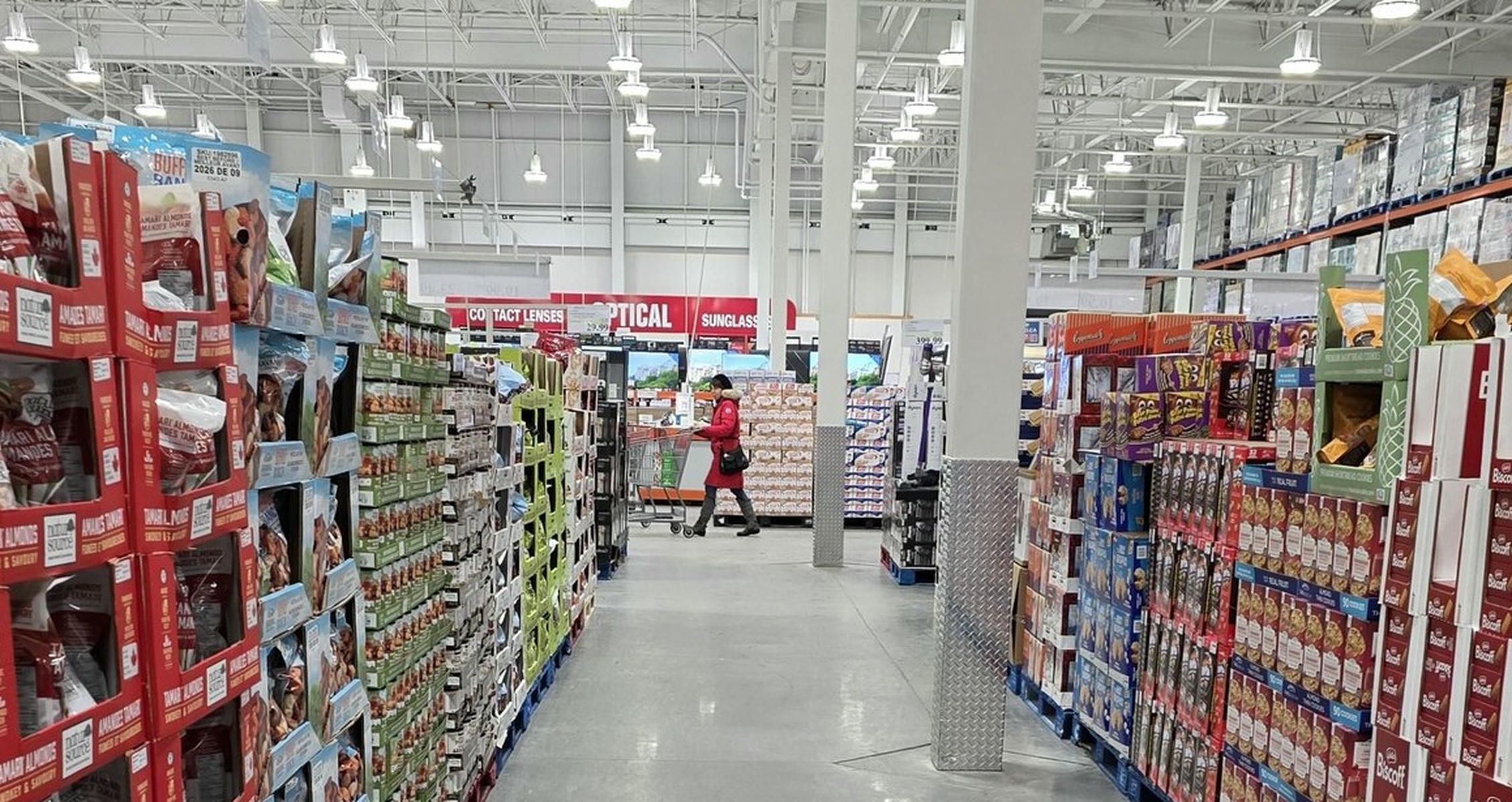 Interior de un supermercado Costco, en una imagen de X.