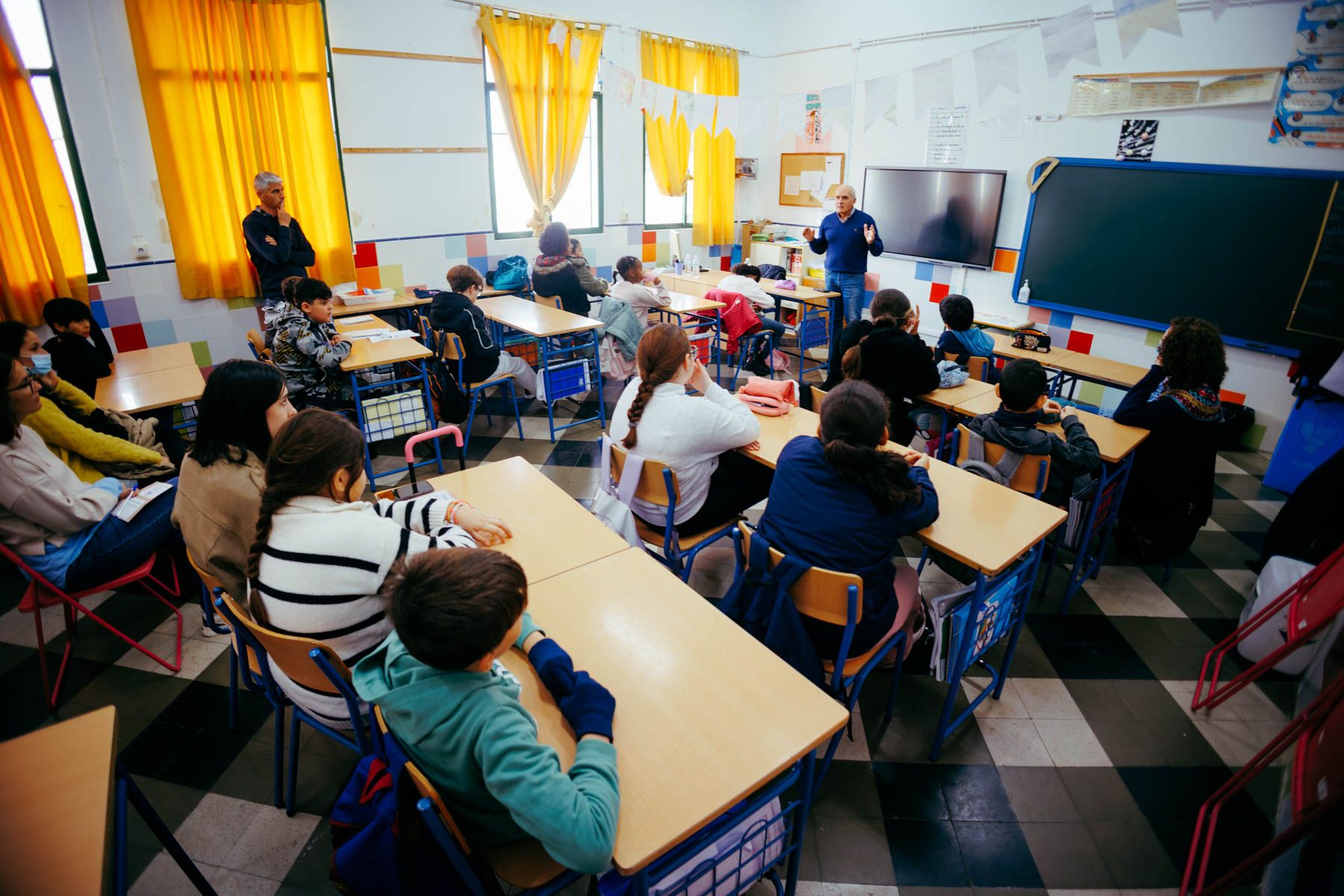 Alumnado del CEIP Al-Ándalus de Jerez, en una imagen reciente.