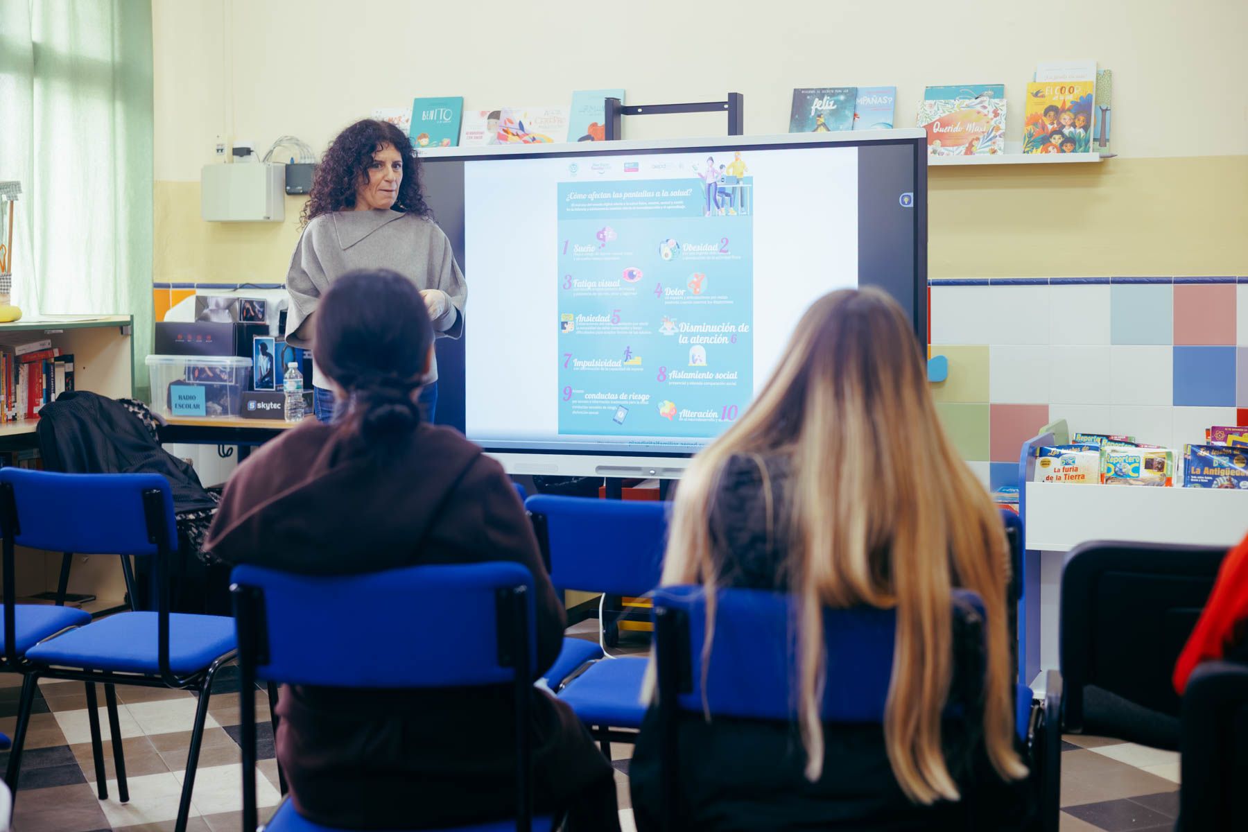 Un aula en un colegio de Andalucía.