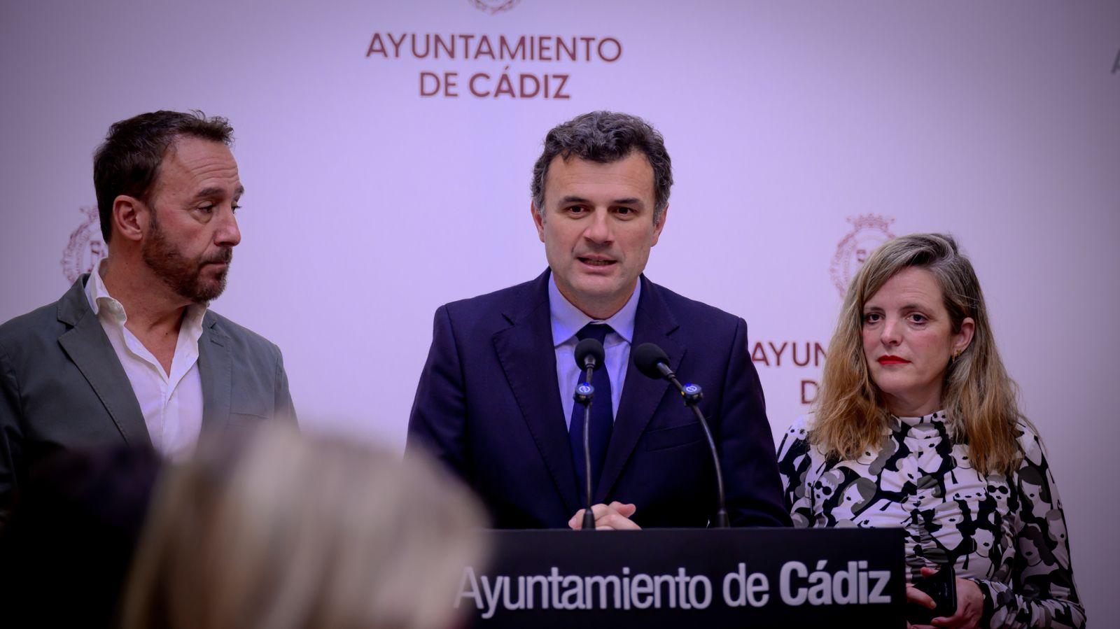 El alcalde de Cádiz, Bruno García, tras celebrar la junta de gobierno local. El alcalde de Cádiz, Bruno García, tras celebrar la junta de gobierno local.