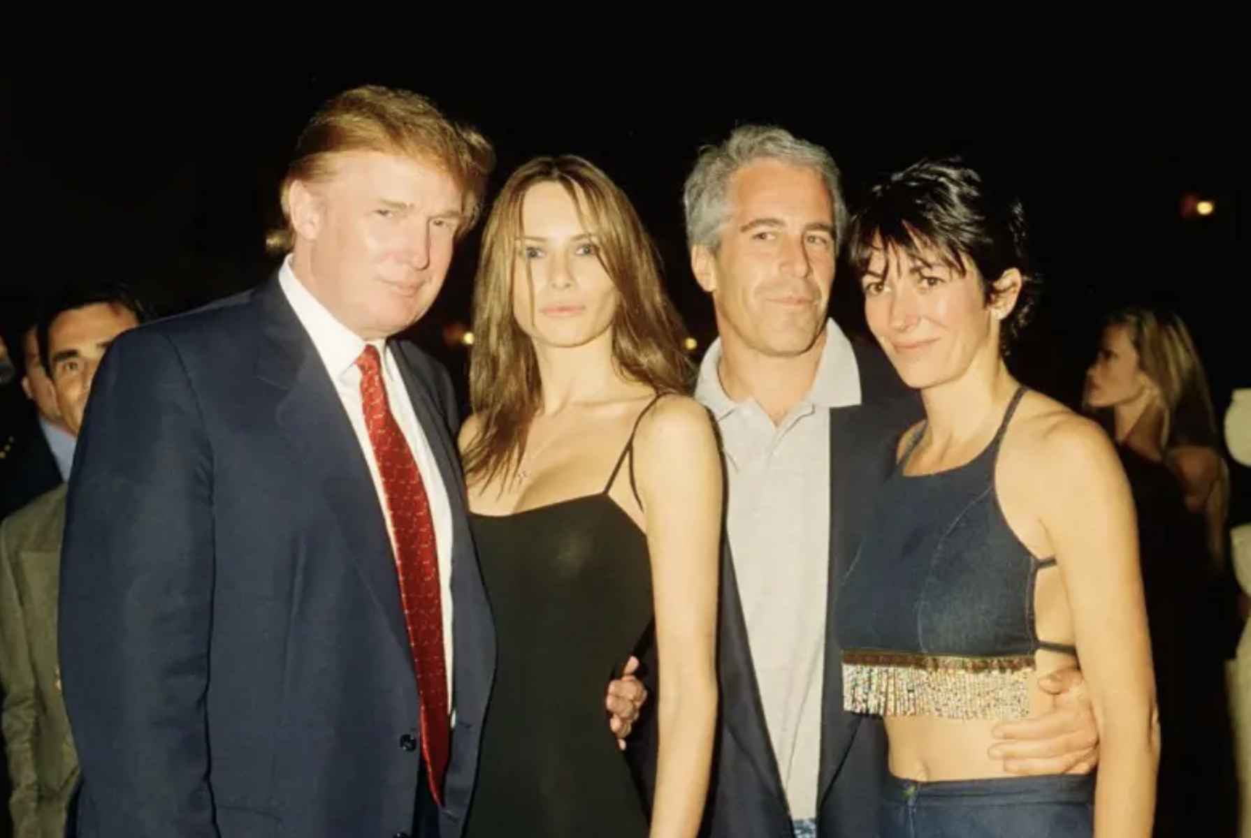 Una imagen de Donald Trump junto a Jeffrey Epstein.