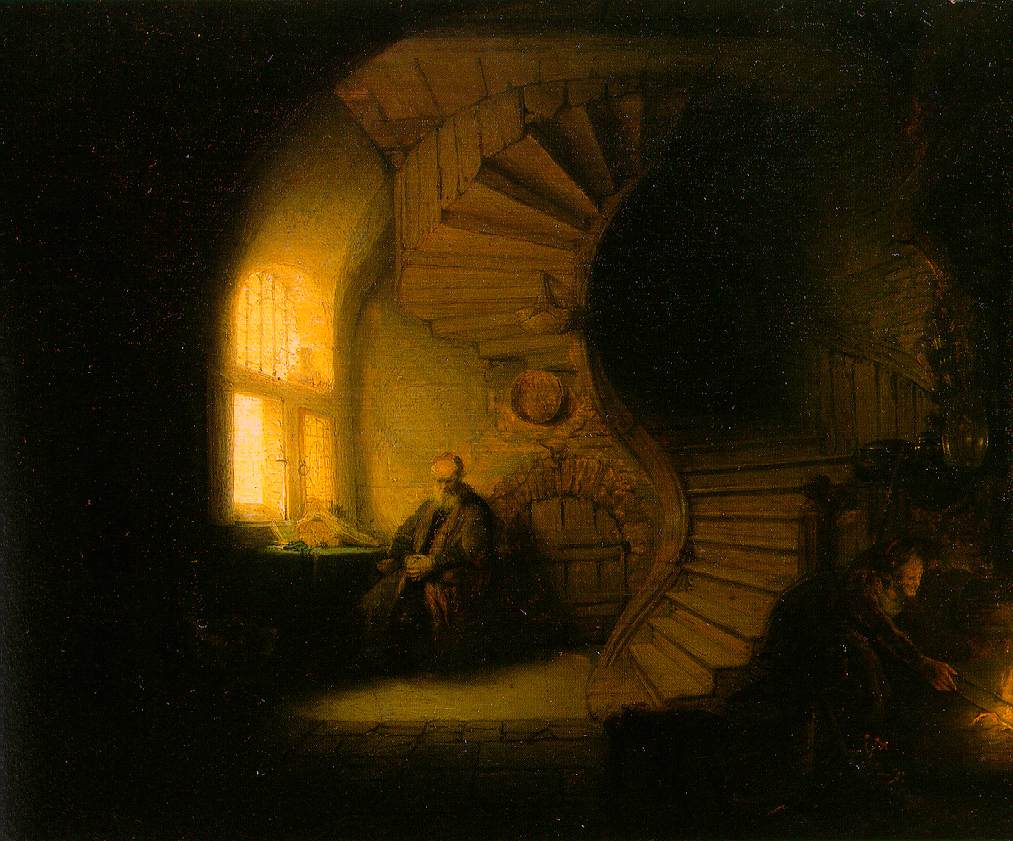 'El filósofo meditando', de Rembrandt.