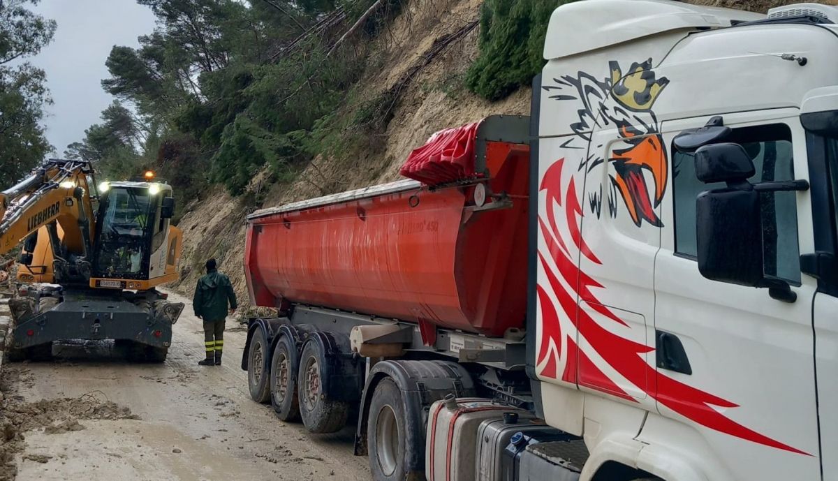 Trabajos tras el paso de la borrasca.