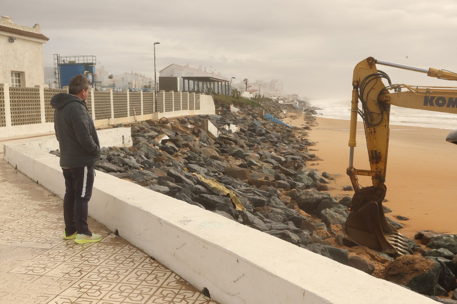 Matalascañas ha sufrido los efectos del carrusel de borrascas de finales de enero y principios de febrero