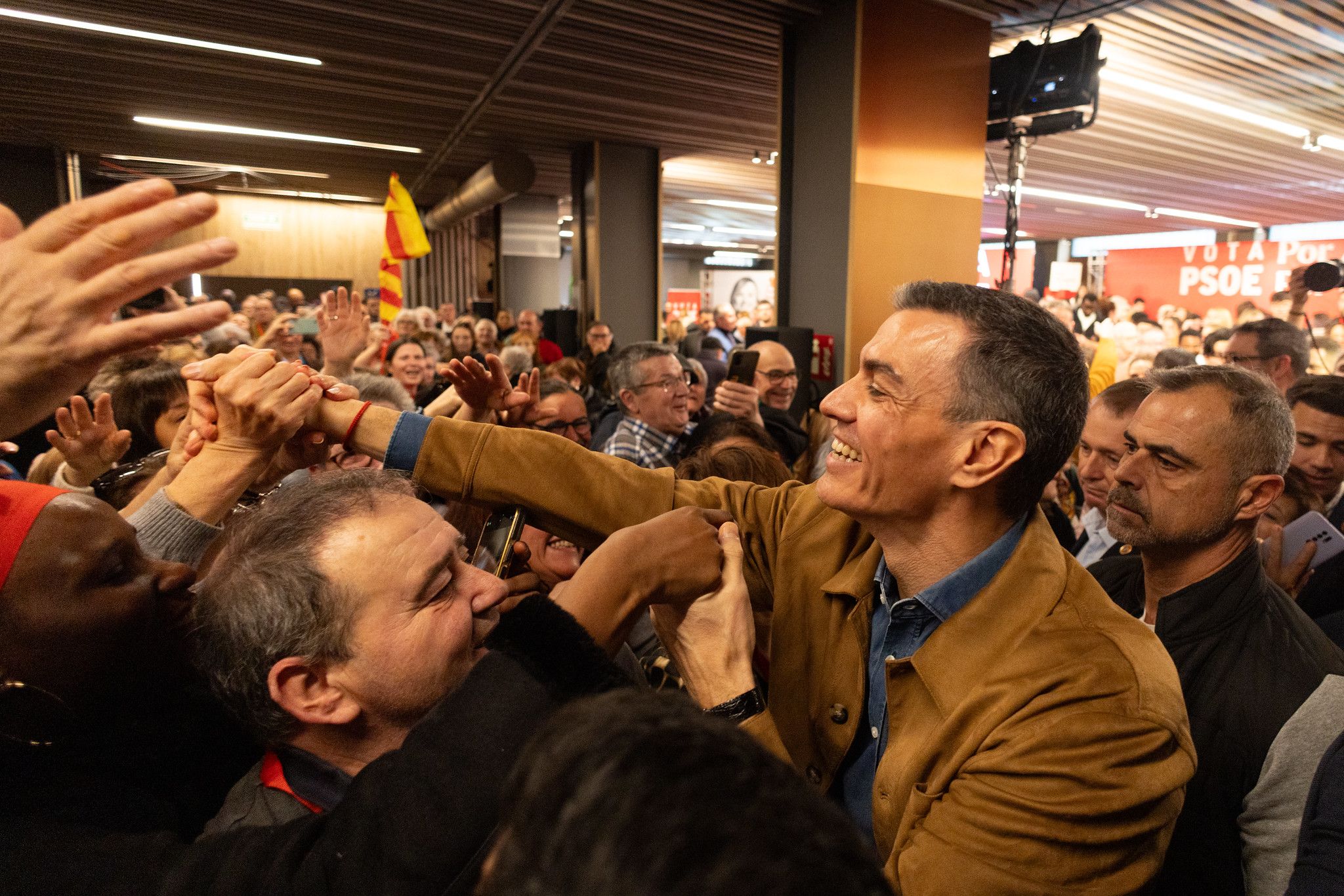 Pedro Sánchez en el acto celebrado en Teruel.