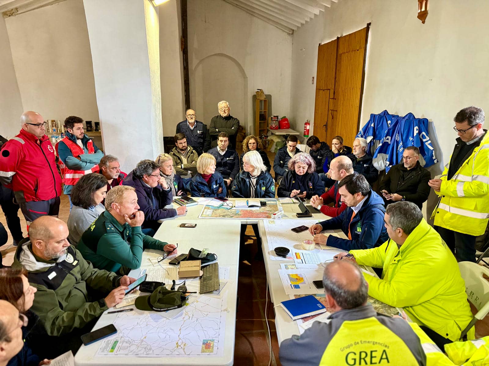 La reunión en el Puesto de Mando Avanzado del Guadalete. (1)