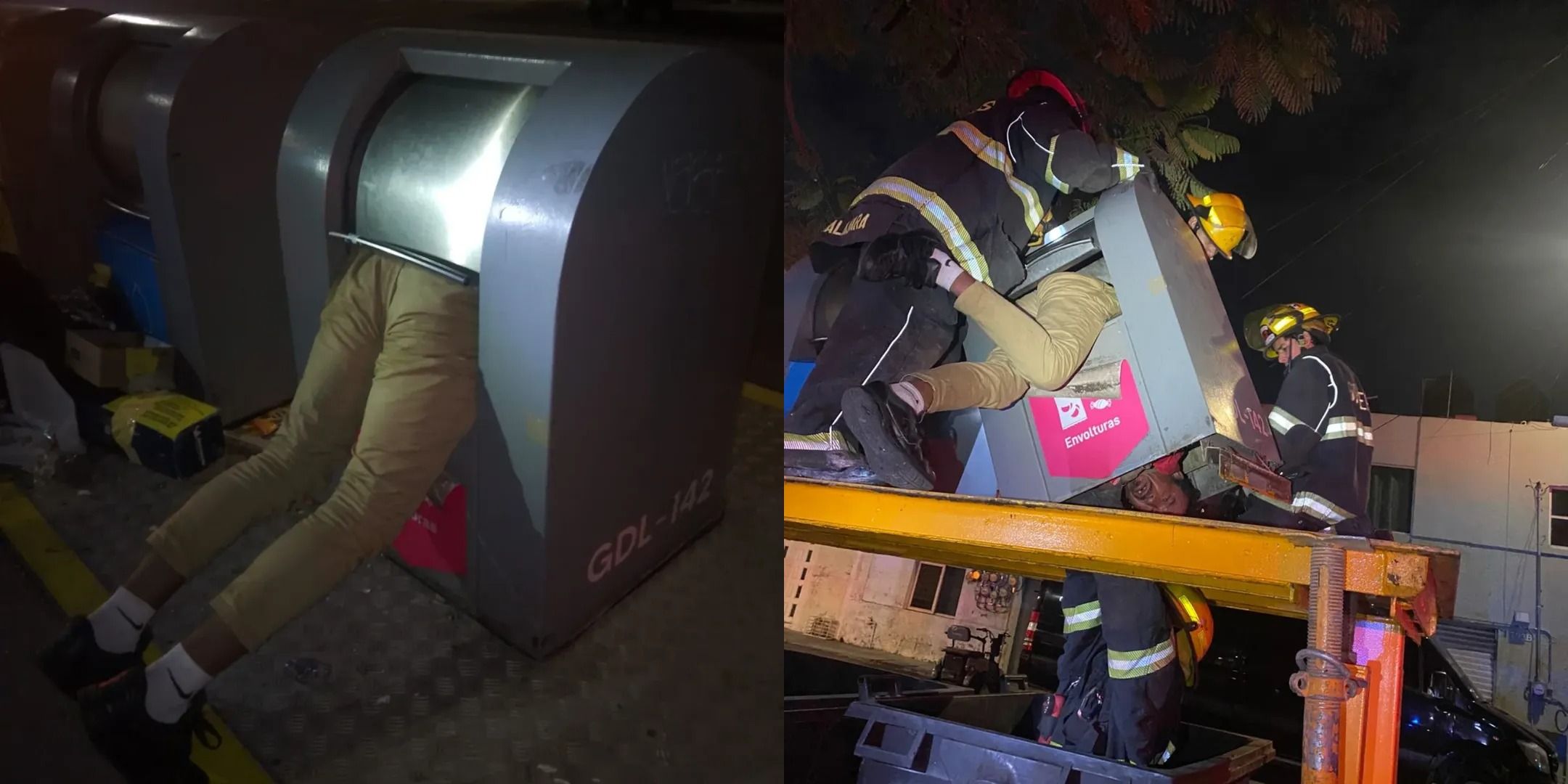 Estado en que quedó el hombre en Guadalajara, México.