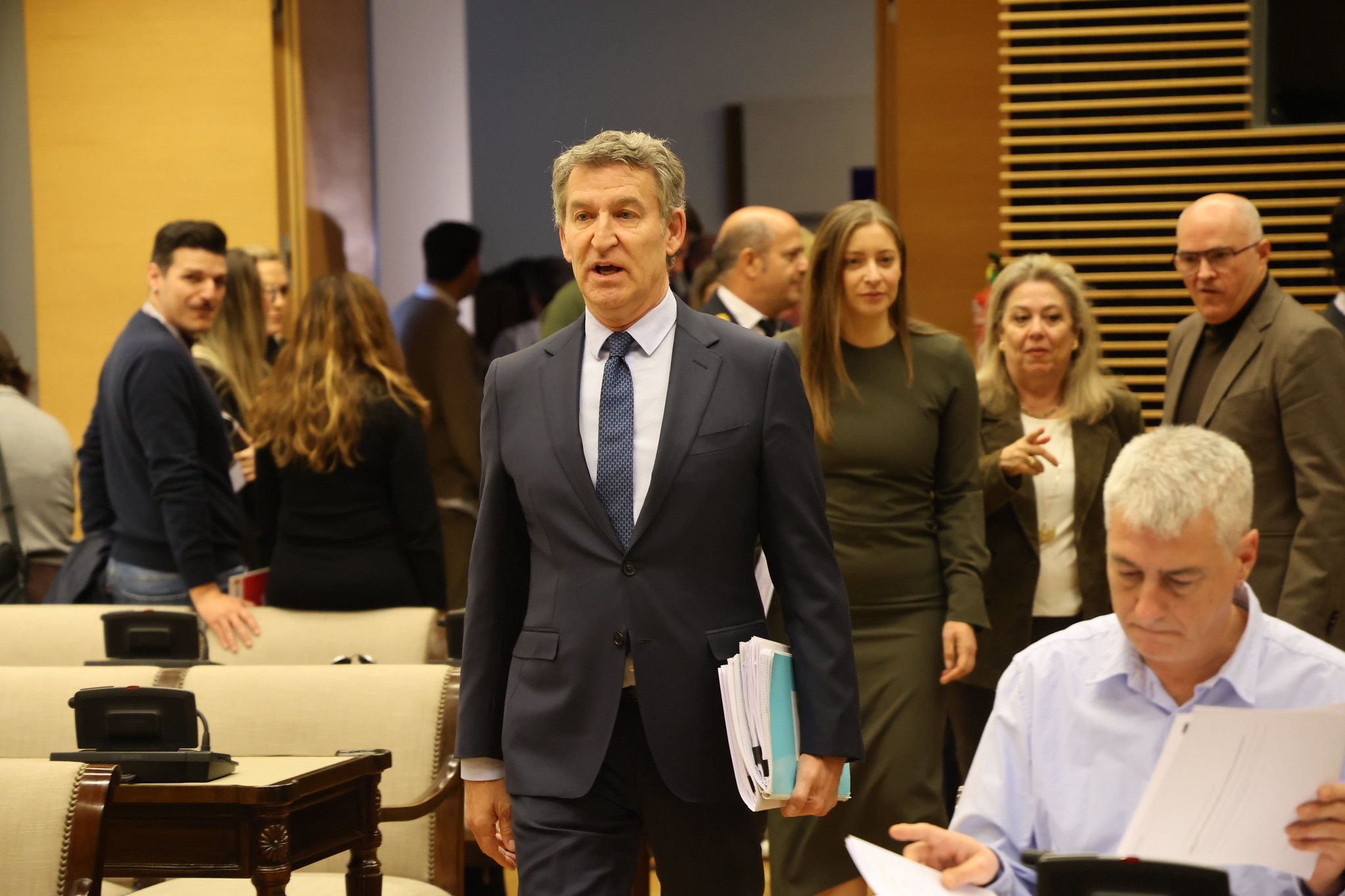 Núñez Feijoó, entrando en la comisión de investigación sobre la gestión de la crisis derivada de la dana. Núñez Feijoó, entrando en la comisión de investigación sobre la gestión de la crisis derivada de la dana.