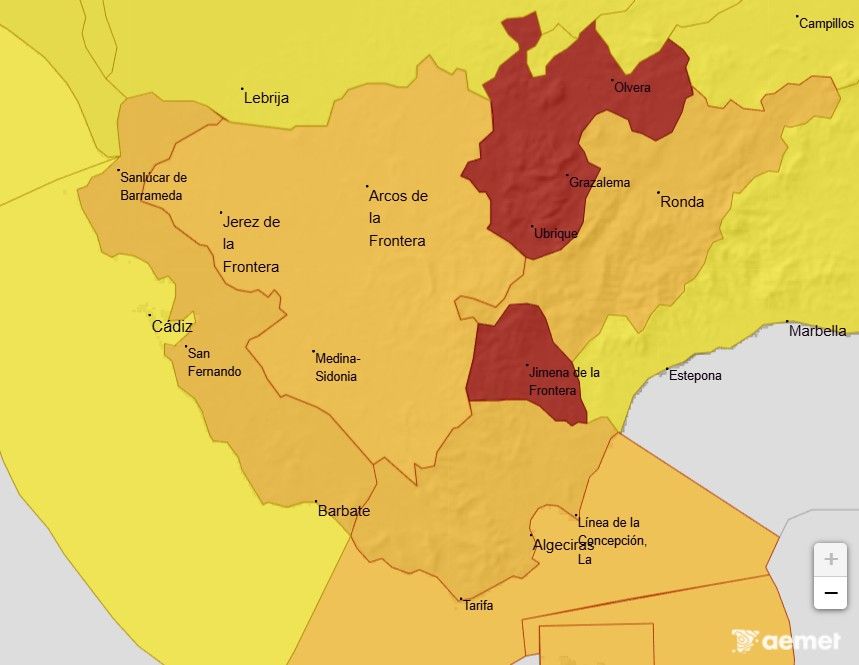 El panorama en la provincia de Cádiz para este miércoles.