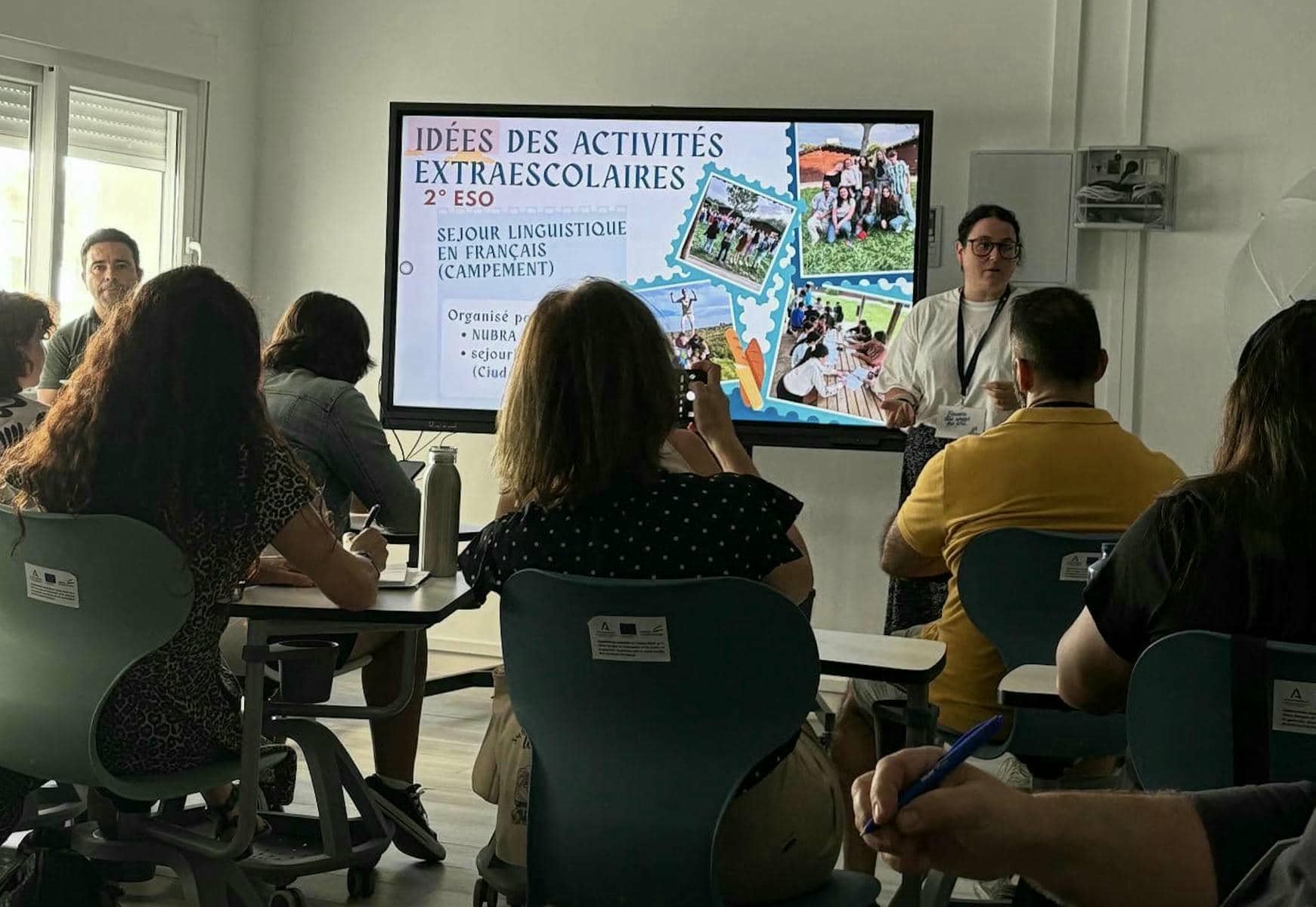 Profesores de francés de la asociación Gadialir.