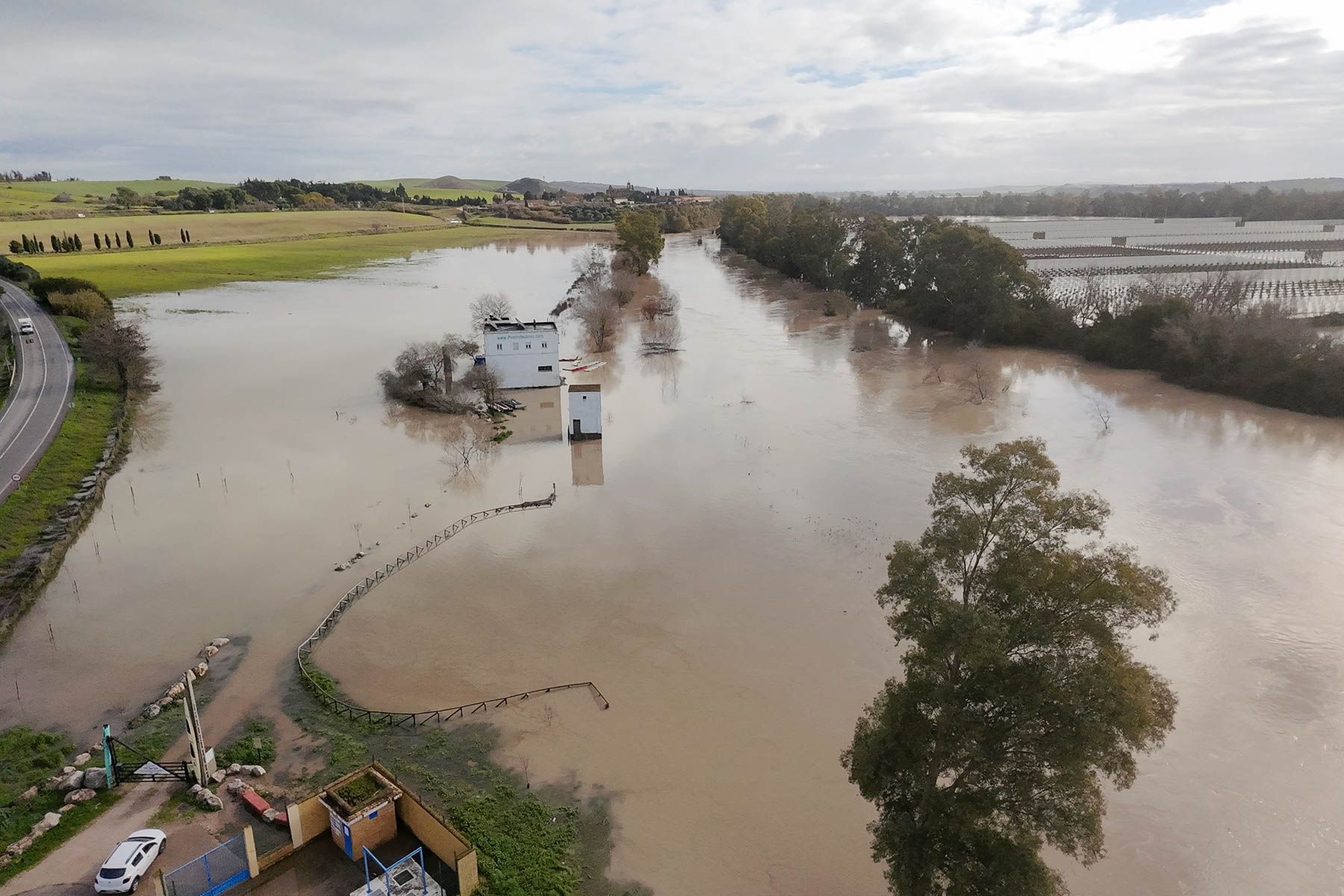 La Corta tras sufrir inundaciones por el Guadalete.