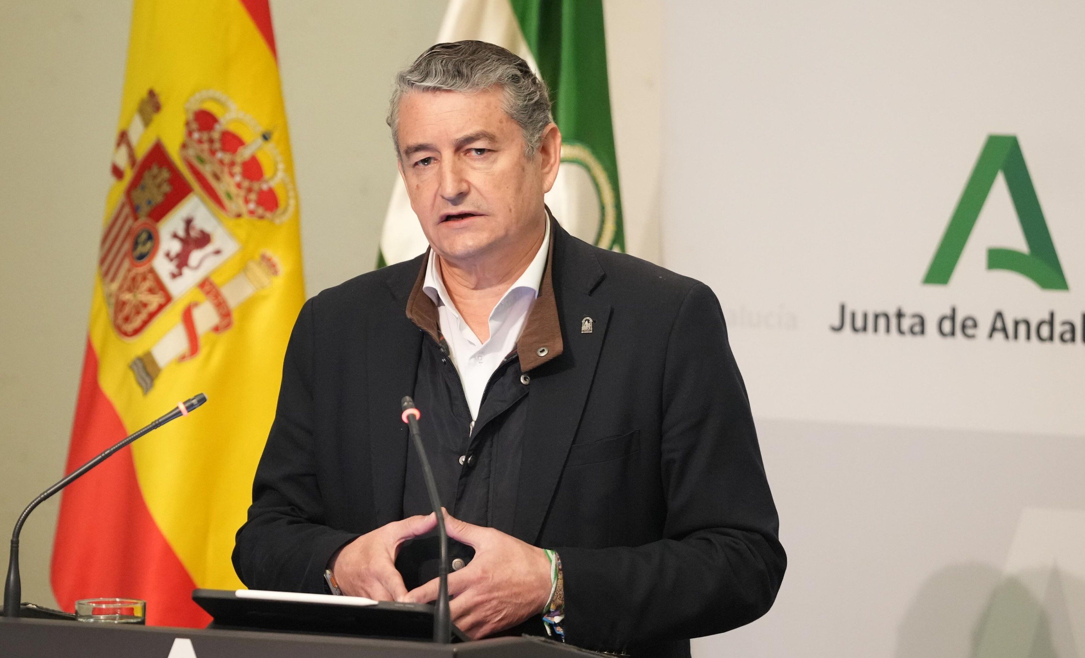 Antonio Sanz, en rueda de prensa.