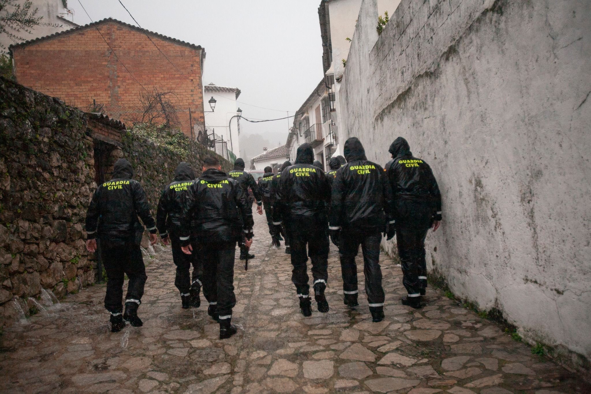 Guardias civiles en Grazalema.