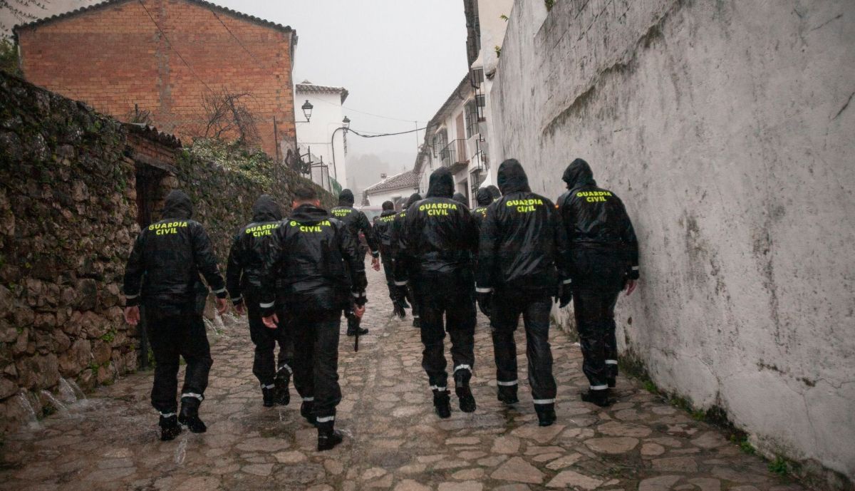 Guardias civiles en Grazalema.