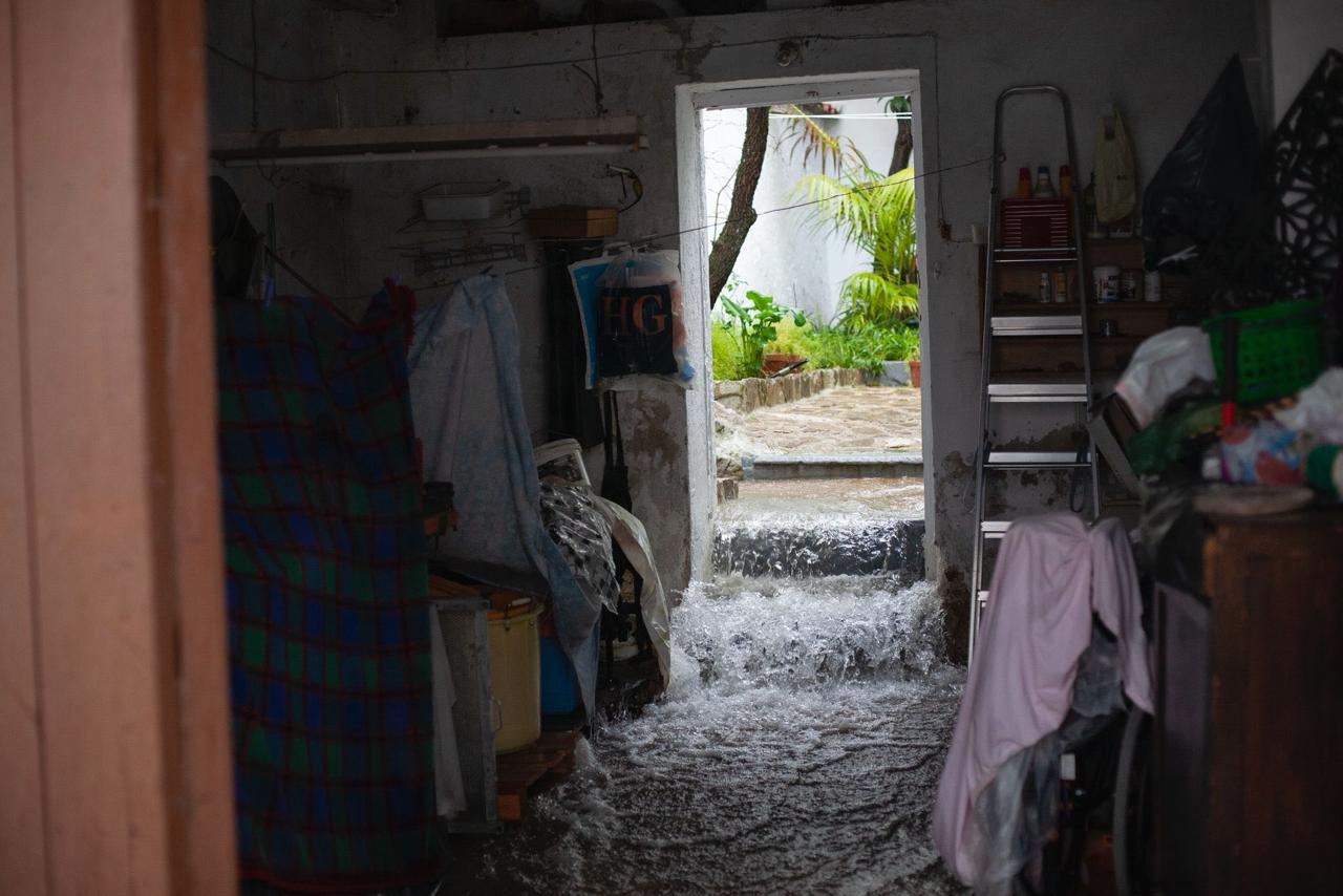 El agua, en las casas de Grazalema.