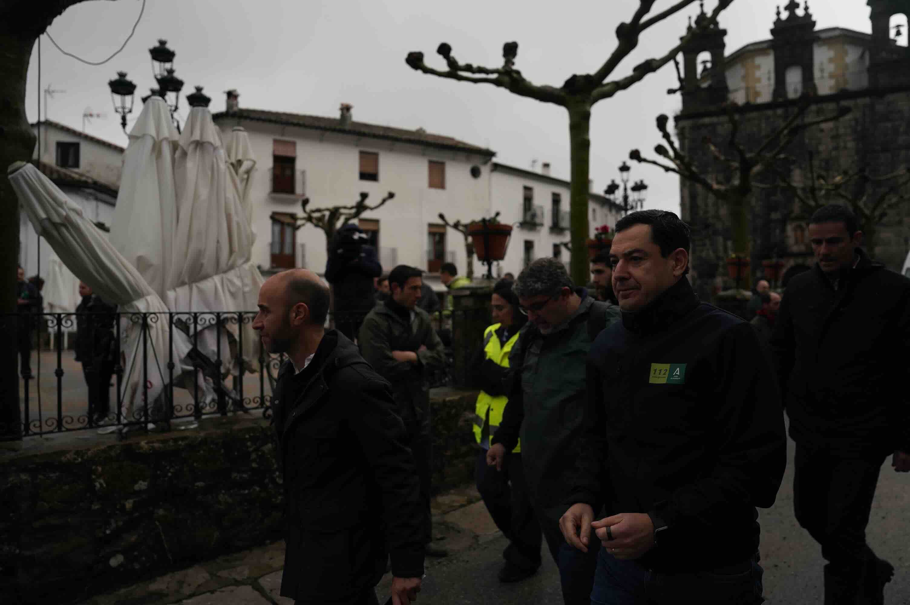 Juanma Moreno, en Grazalema.