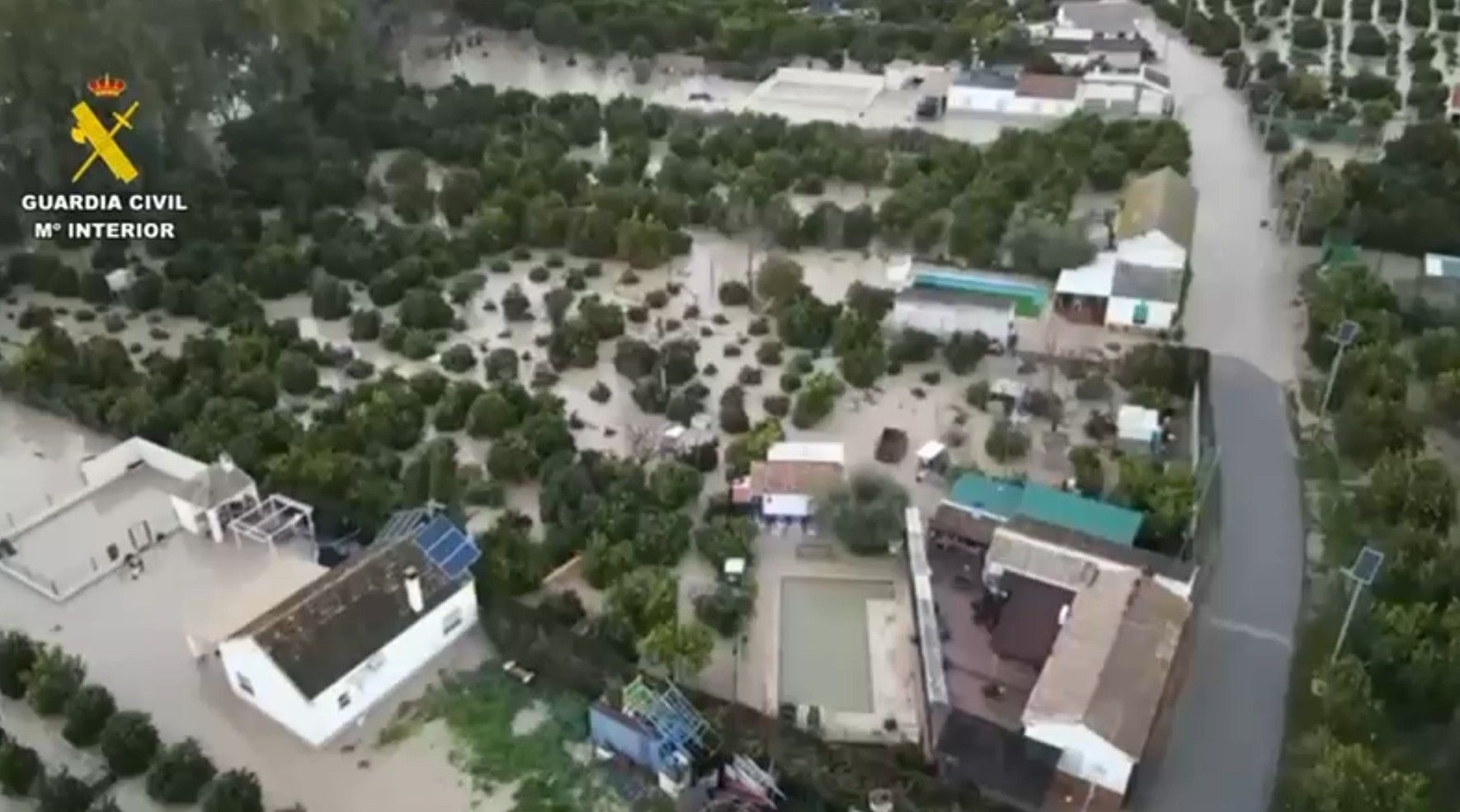 Inundaciones en Palma del Río, por donde cruzan Genil y Guadalquivir.