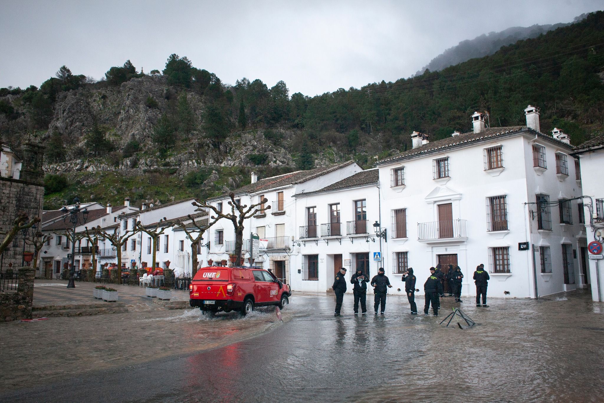 La situación de Grazalema este viernes.  RADIO GRAZALEMA
