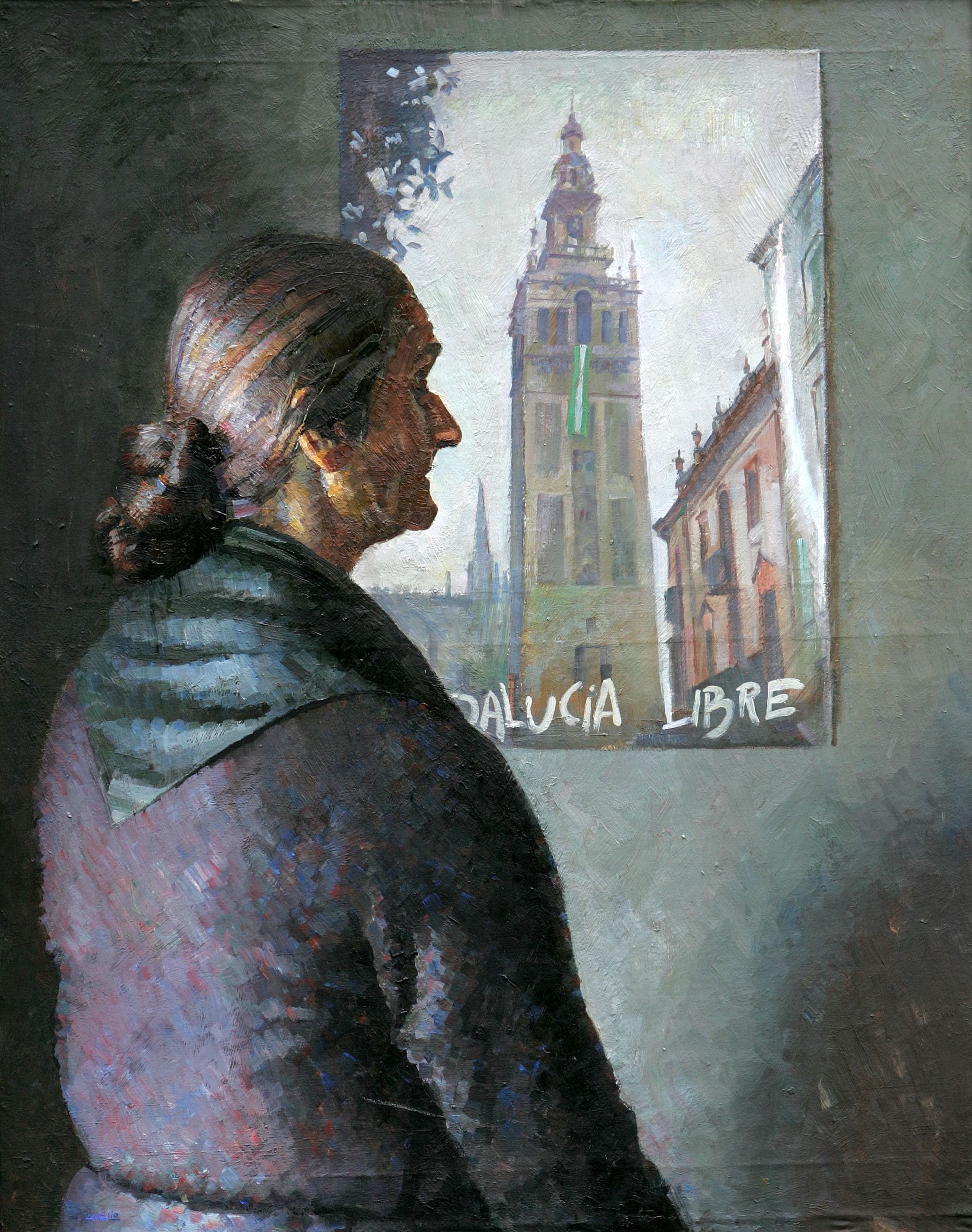 Uno de los cuadros de Amalio influenciado por el andalucismo.