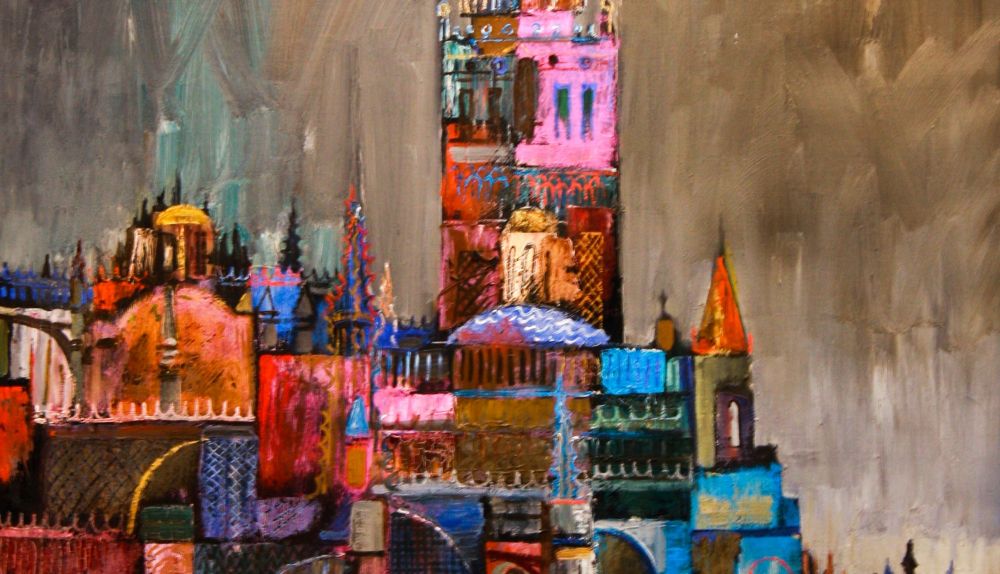 La Giralda árabe pintada por Amalio.