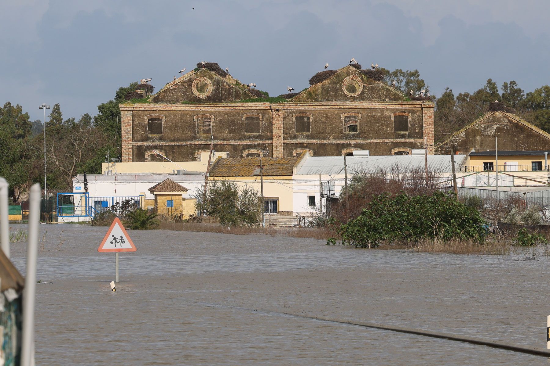 Inundaciones del Guadalete en El Portal.