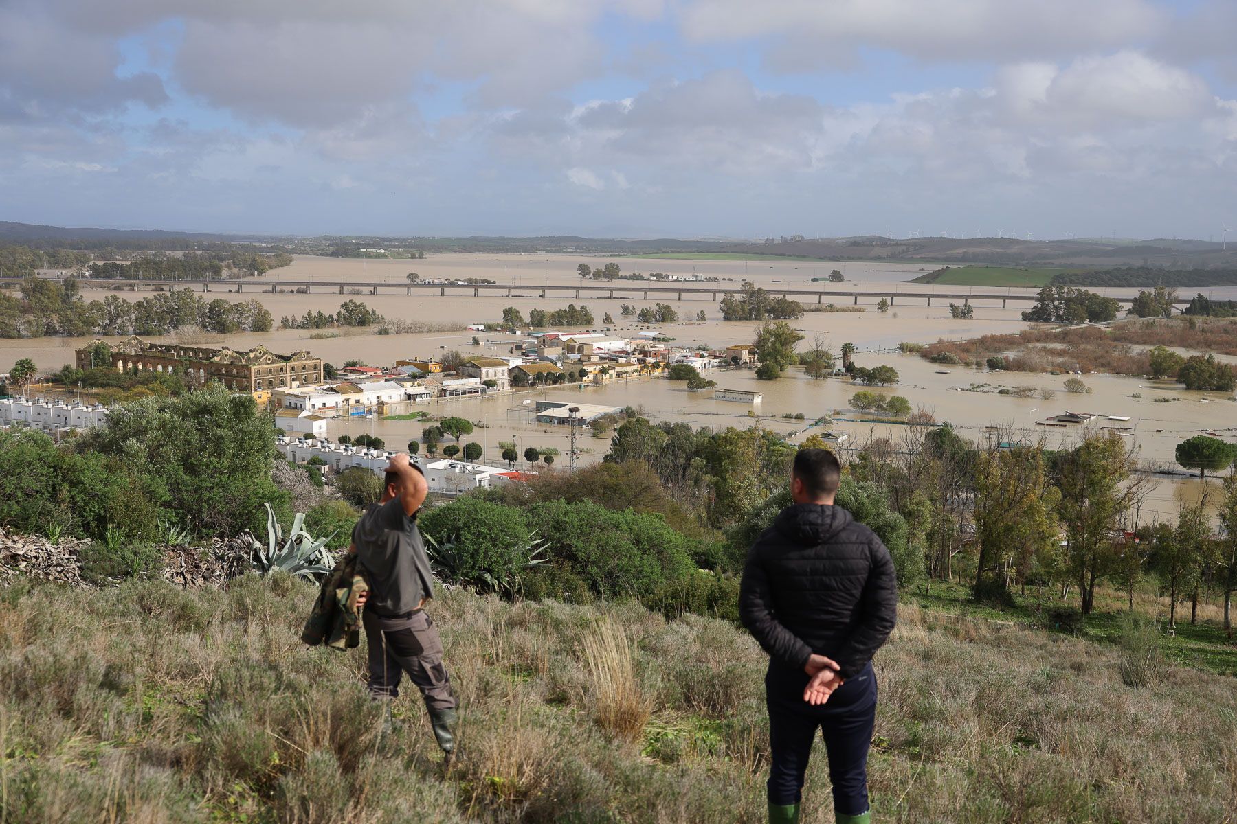 Inundaciones del Guadalete en El Portal.
