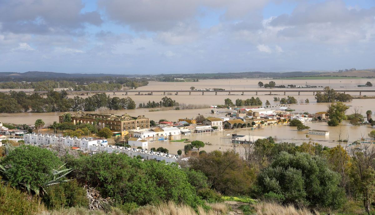Inundaciones del Guadalete en El Portal.