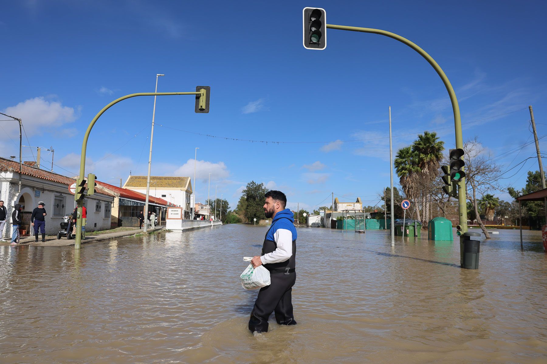 Inundaciones del Guadalete en El Portal.