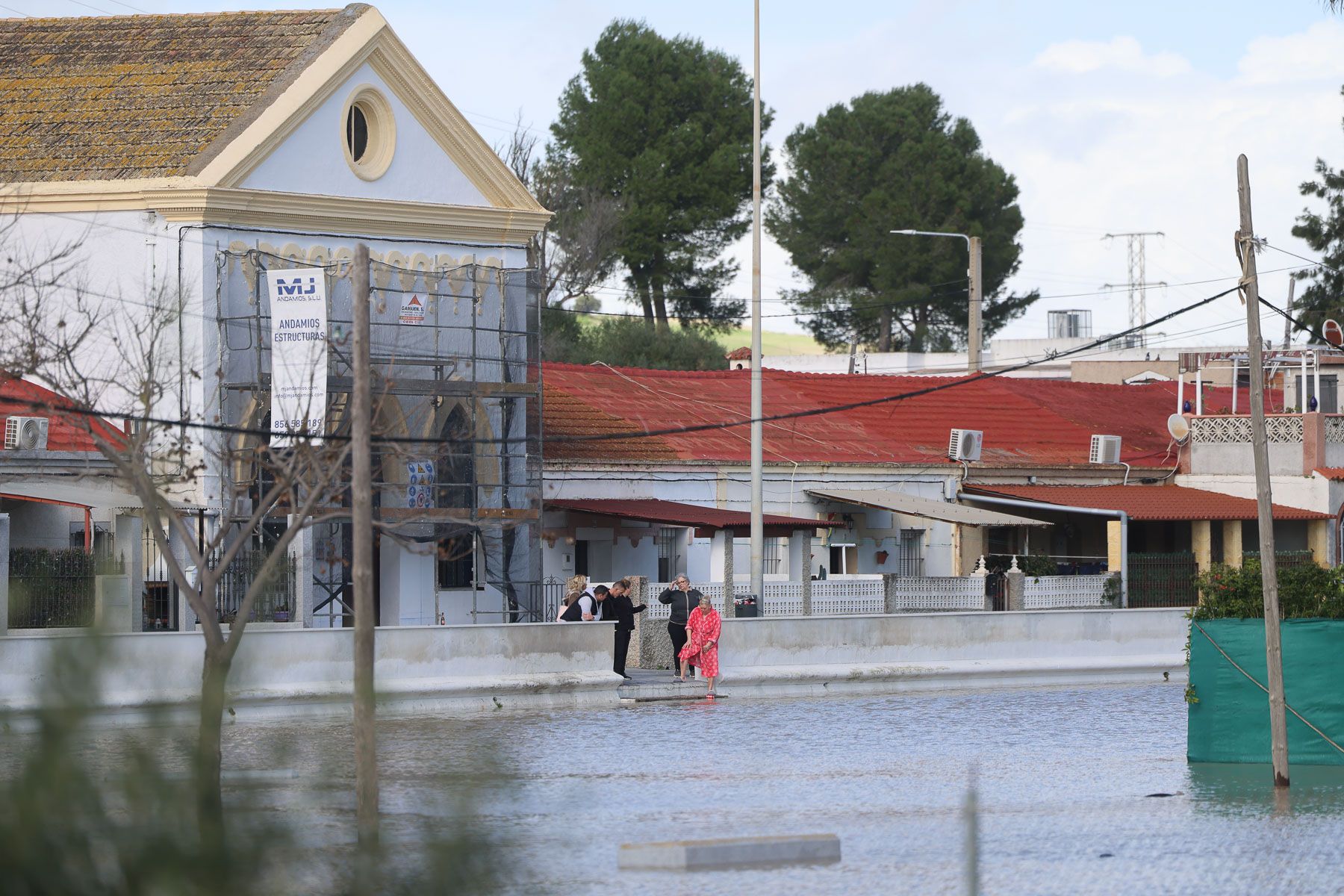 Inundaciones del Guadalete en El Portal.