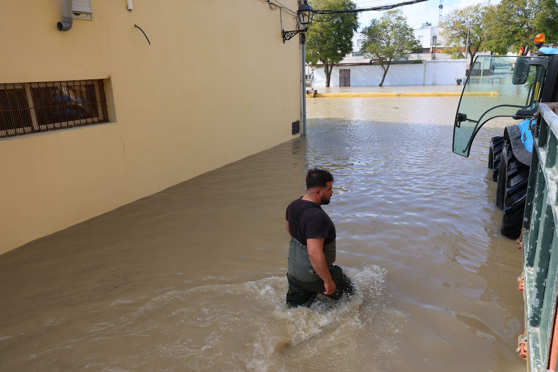 Inundaciones del Guadalete en El Portal.