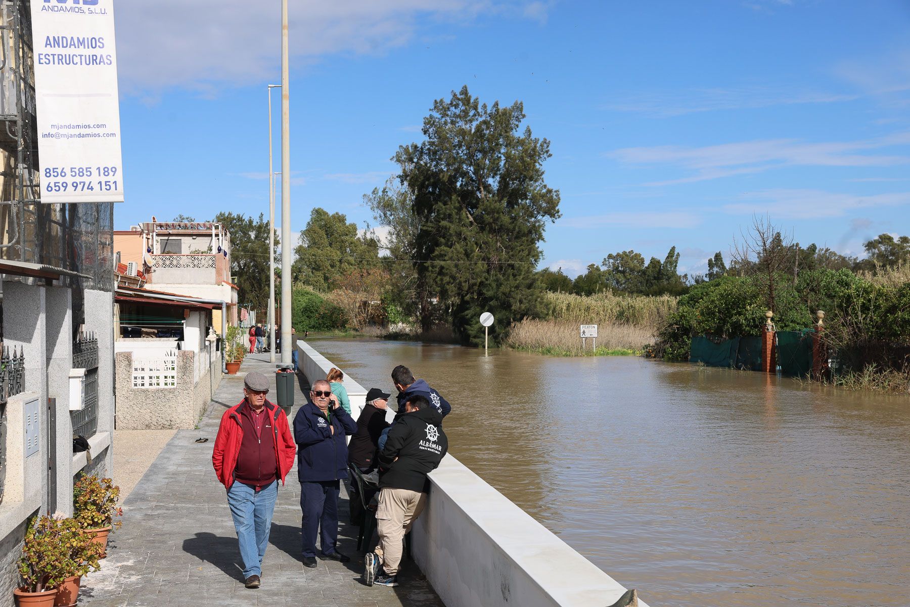 Inundaciones del Guadalete en El Portal.