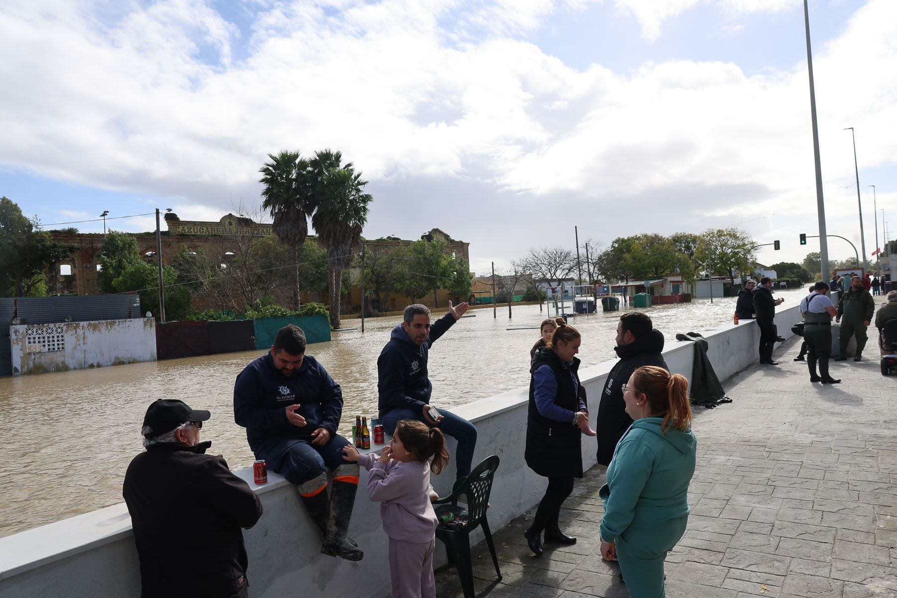 Inundaciones del Guadalete en El Portal.