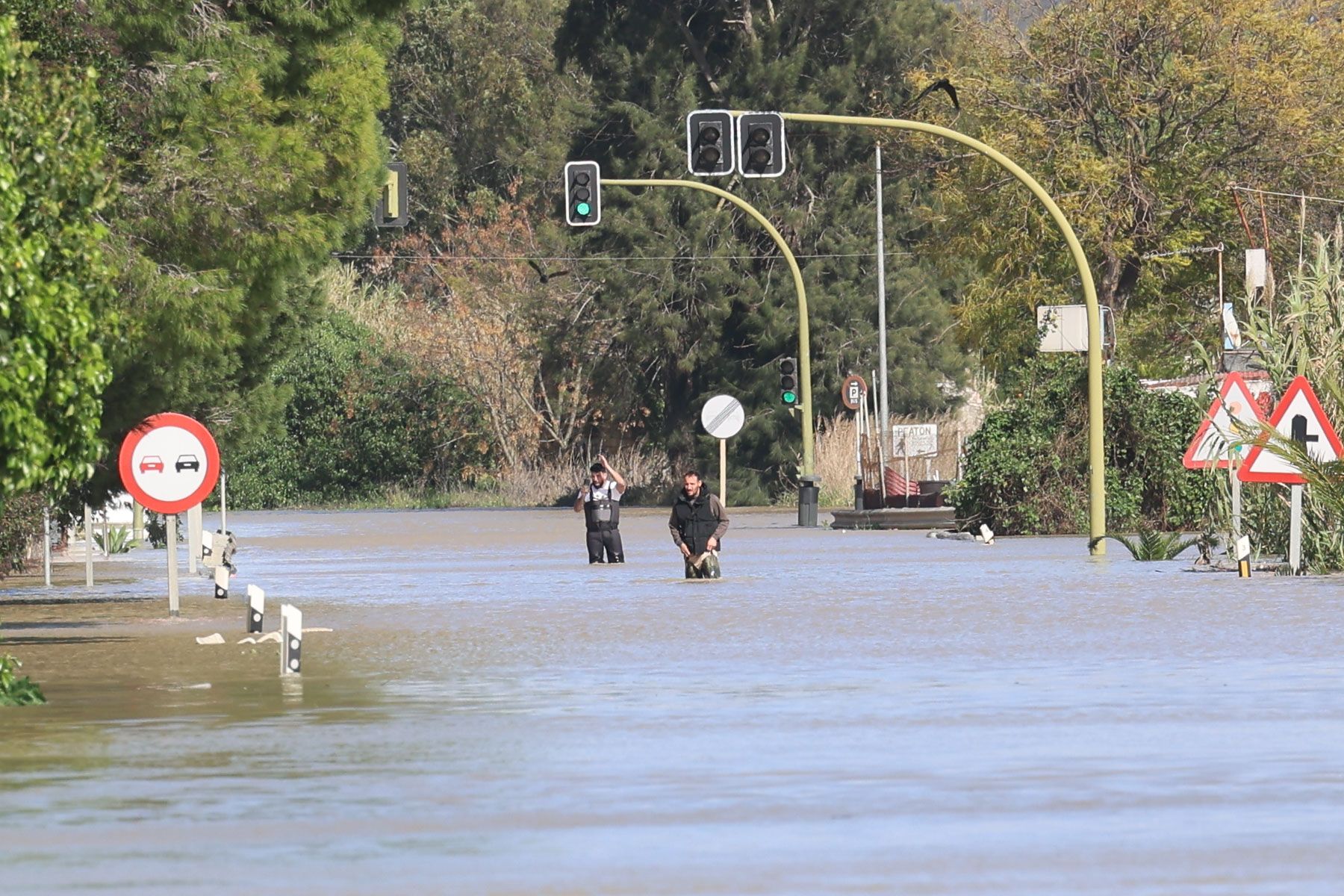 Inundaciones del Guadalete en El Portal.