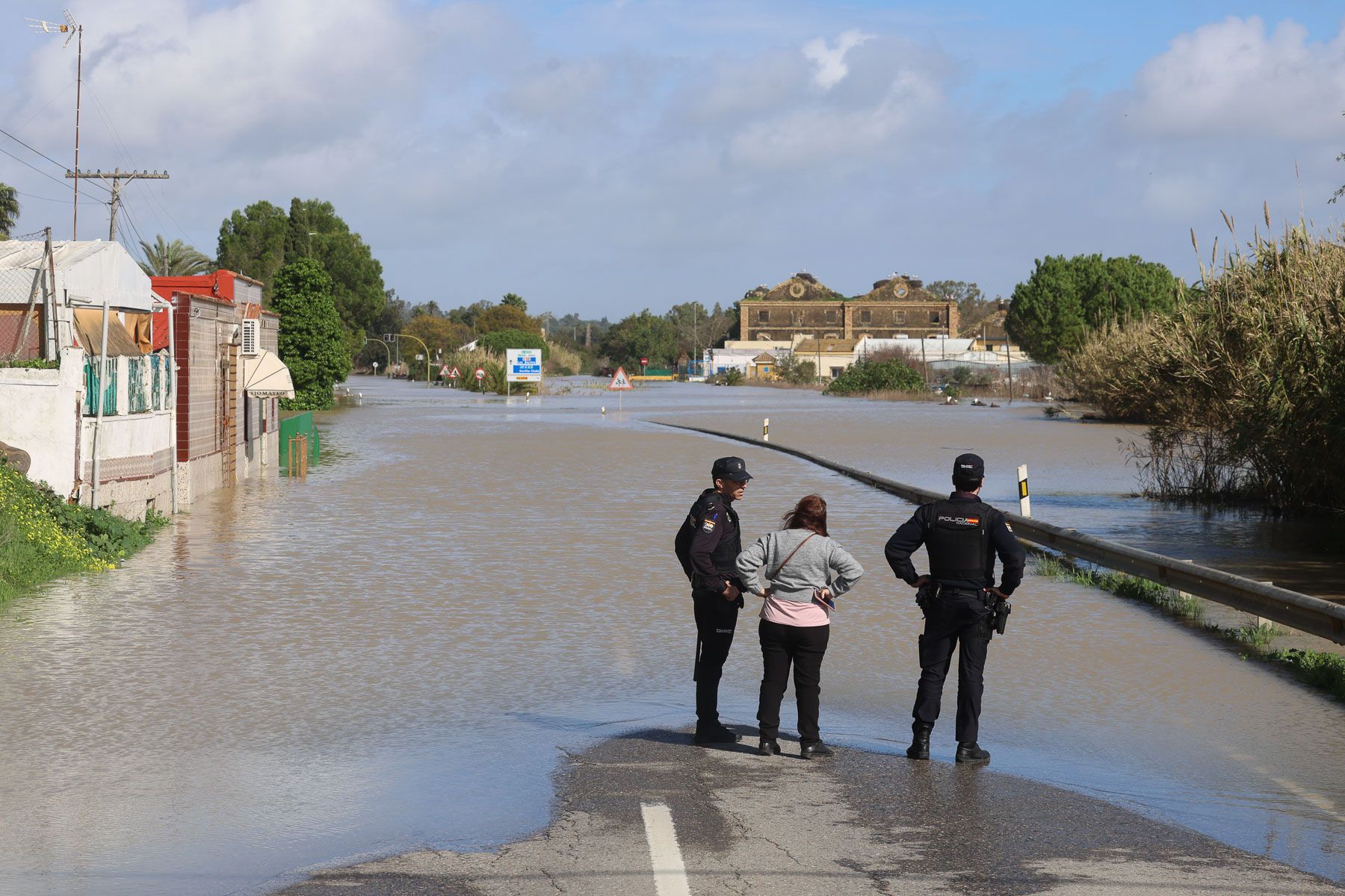 Inundaciones del Guadalete en El Portal.