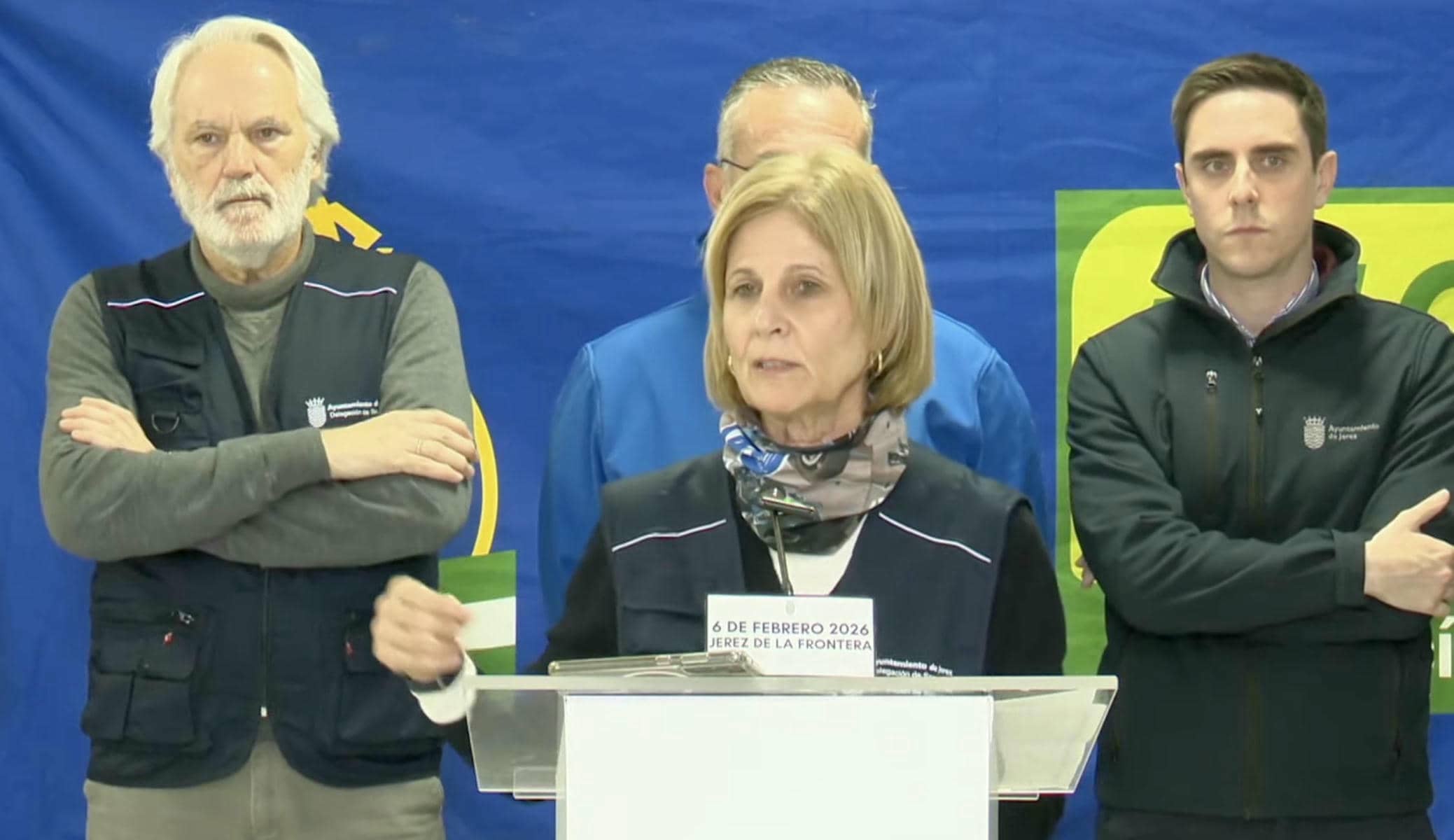 La alcaldesa de Jerez, María José García Pelayo, informa sobre la situación por la subida del Guadalete