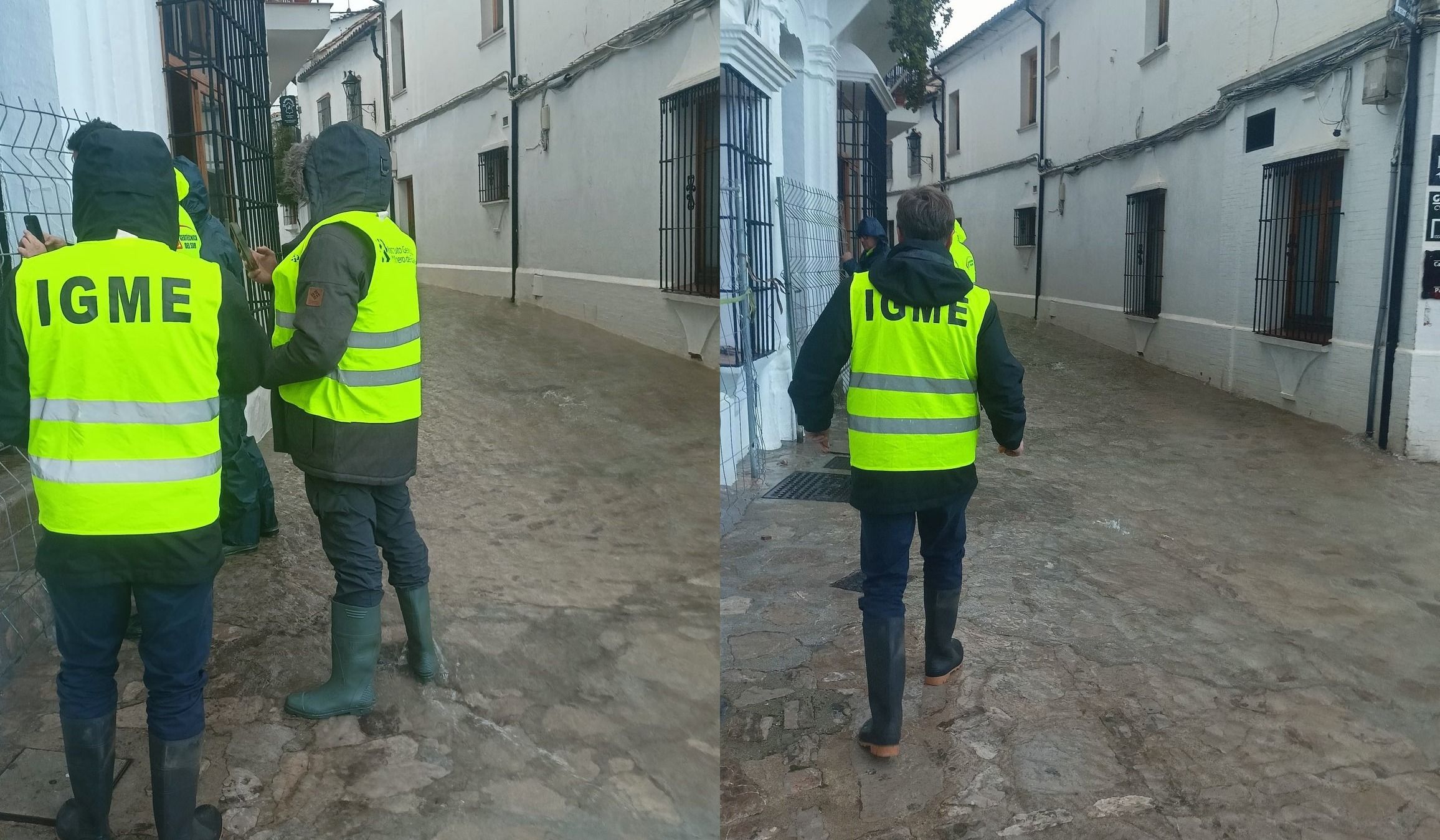 Miembros del CSIC y el IGME en Grazalema. Miembros del CSIC y el IGME en Grazalema.