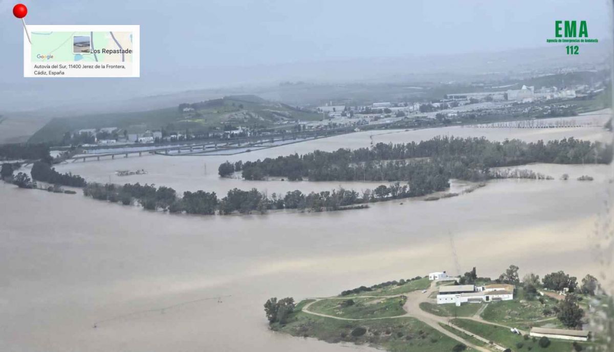 Jerez, convertido en un mar de agua.